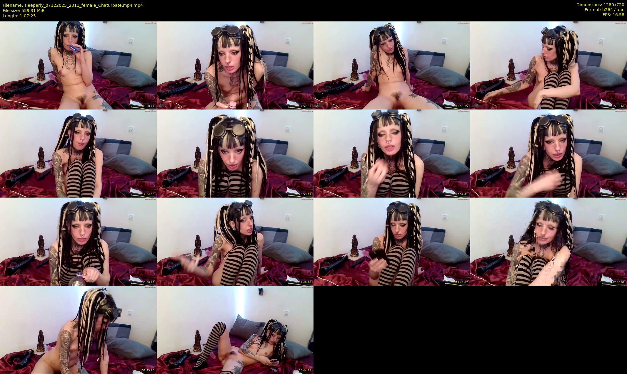 sleeperly — 68 minute Chaturbate female cam show recording, 720p, Dec 7, 2025