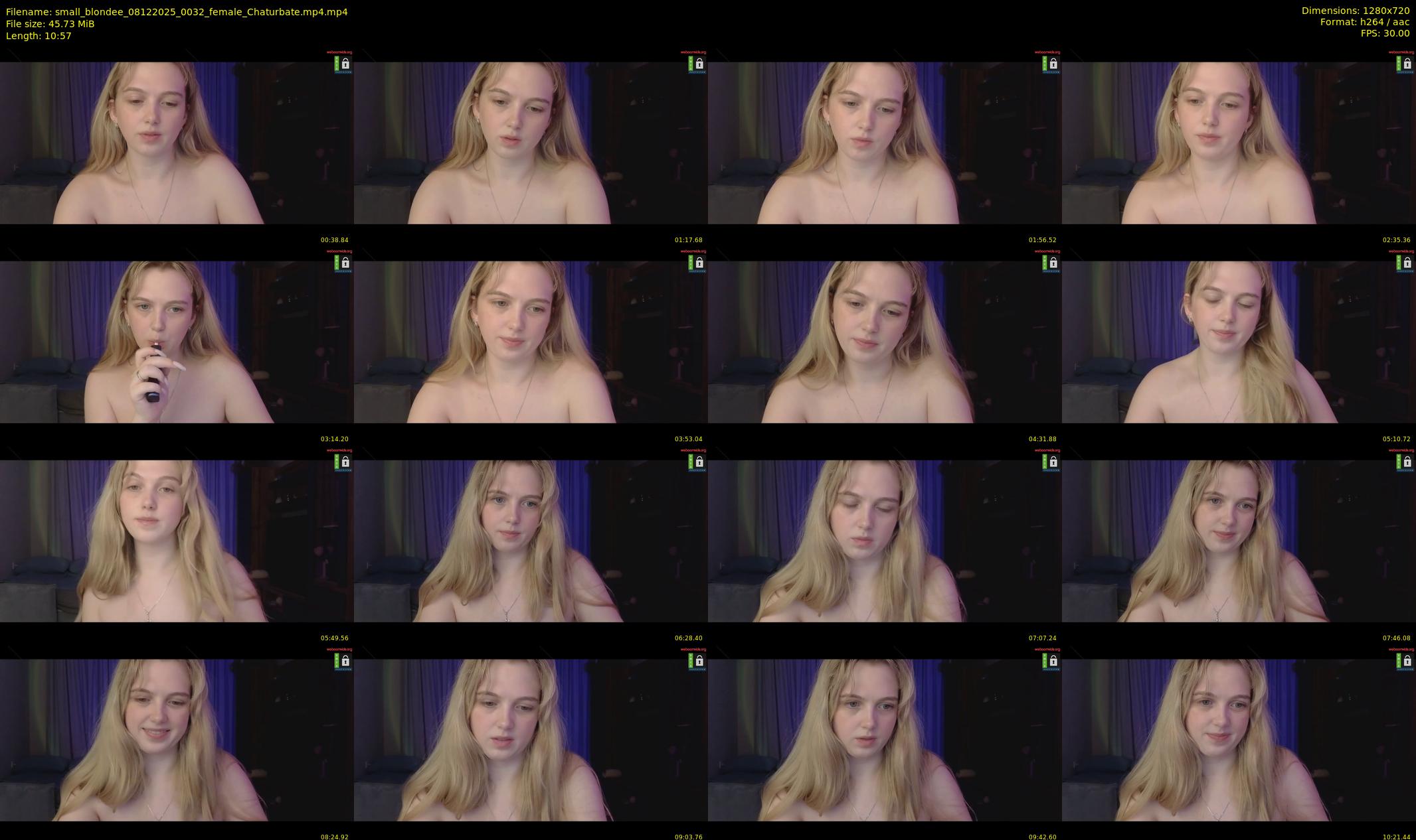 small_blondee — 11 minute Chaturbate female cam show recording, 720p, Dec 8, 2025