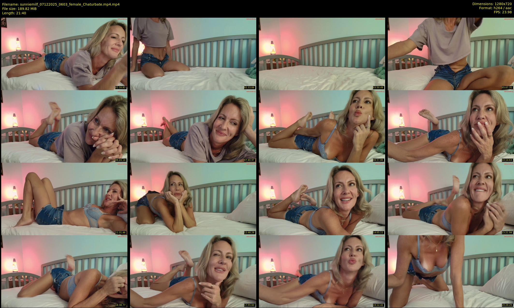 sunniemilf — 22 minute Chaturbate female cam show recording, 720p, Dec 7, 2025