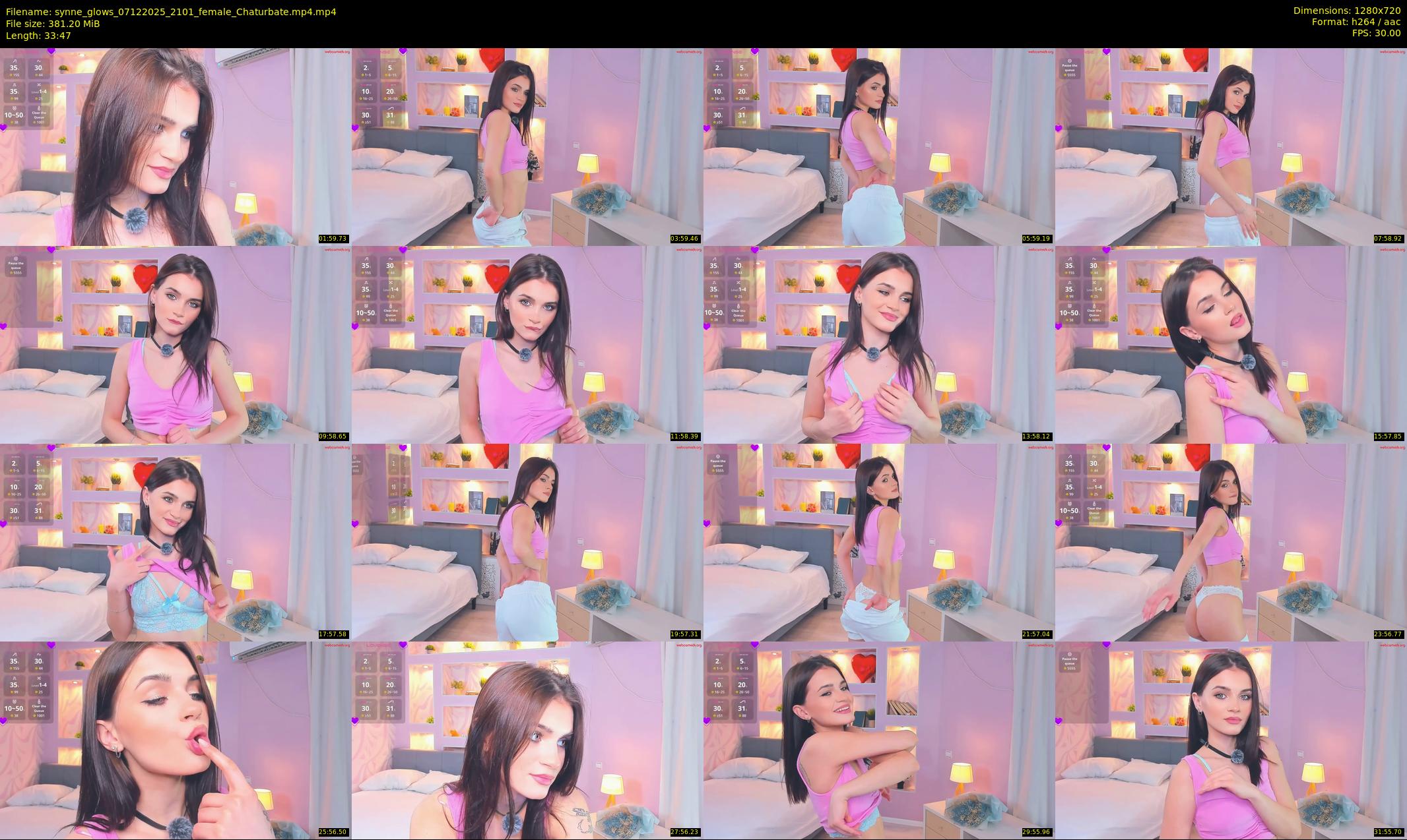 synne_glows — 34 minute Chaturbate female cam show recording, 720p, Dec 7, 2025