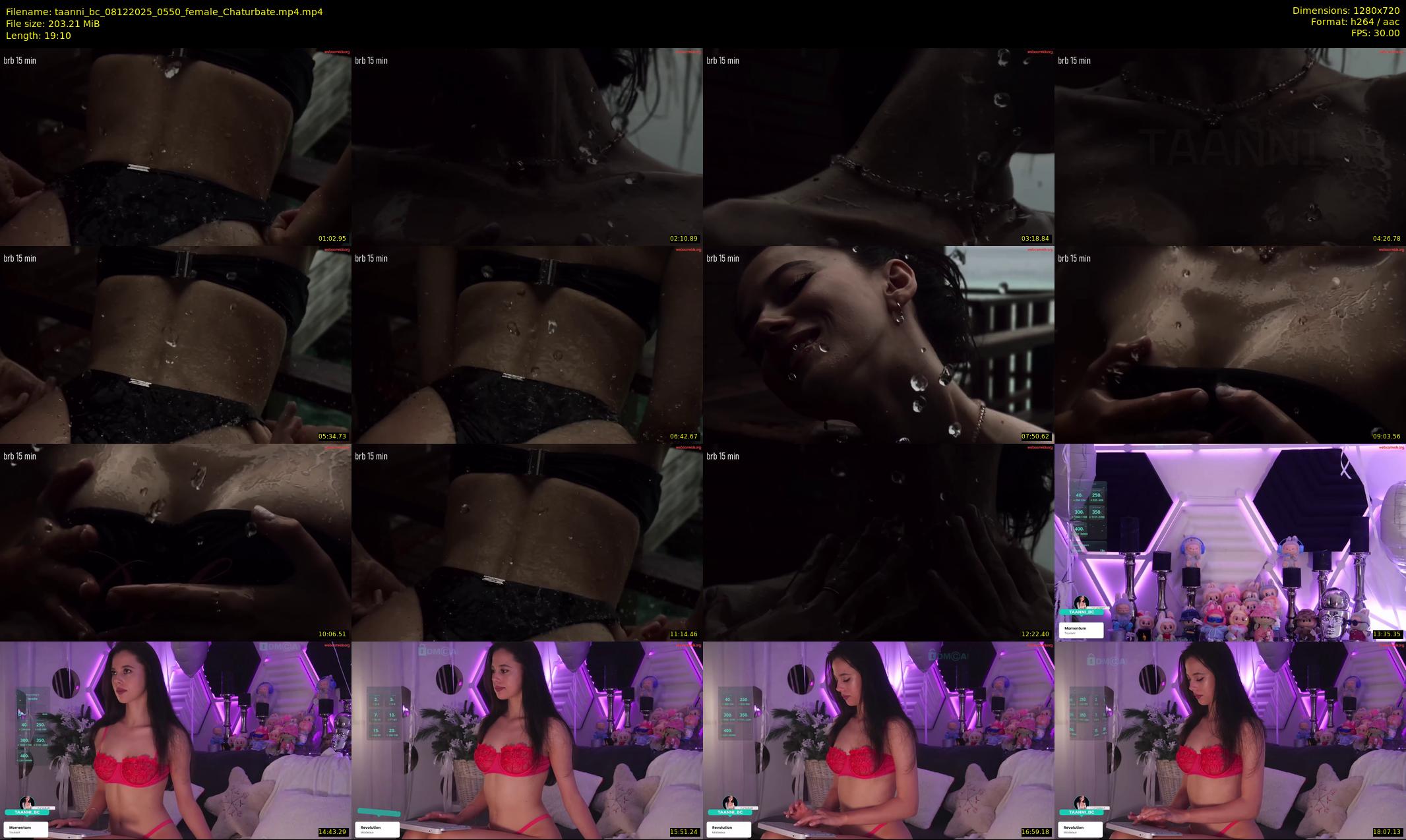 taanni_bc — 20 minute Chaturbate female cam show recording, 720p, Dec 8, 2025