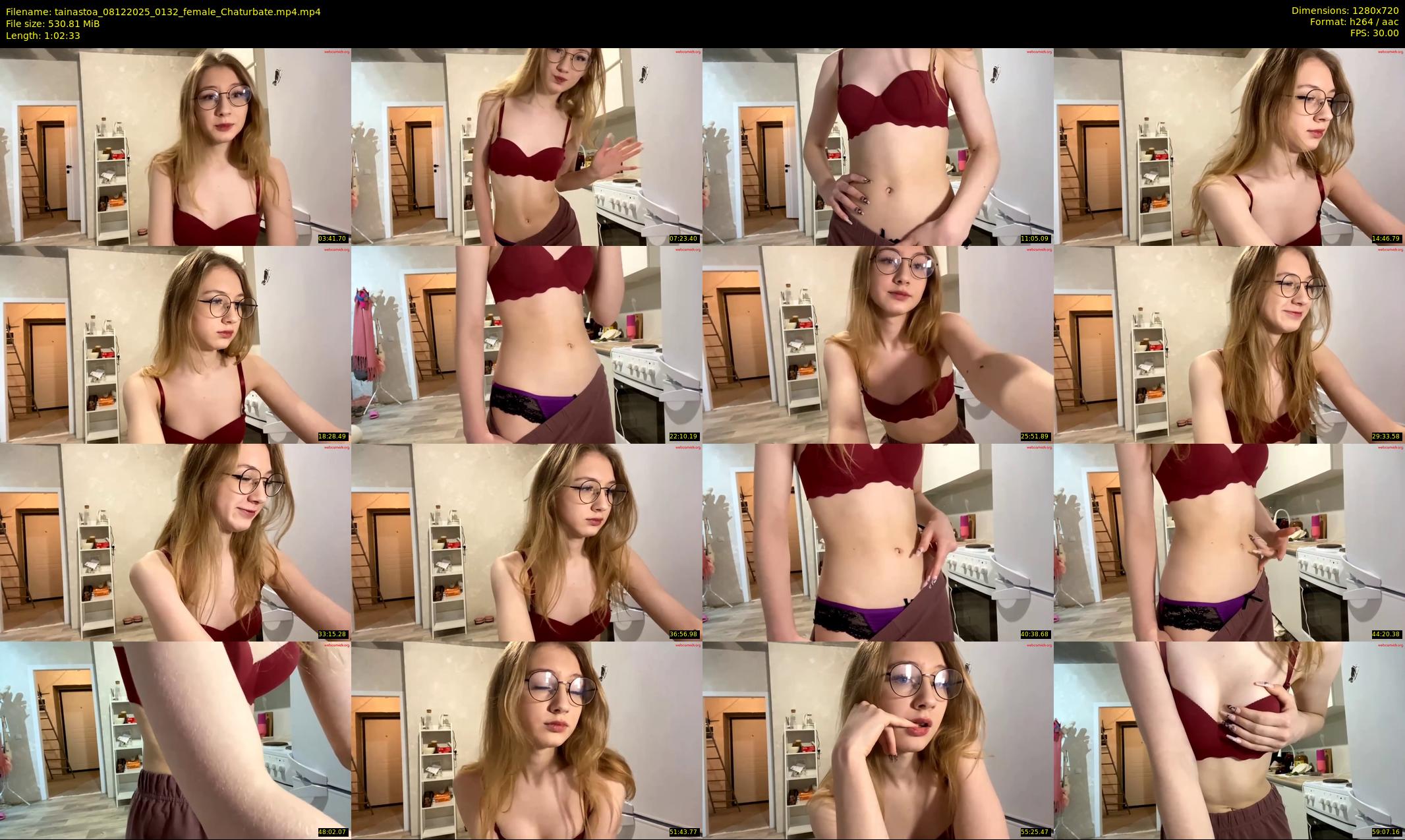 tainastoa — 63 minute Chaturbate female cam show recording, 720p, Dec 8, 2025