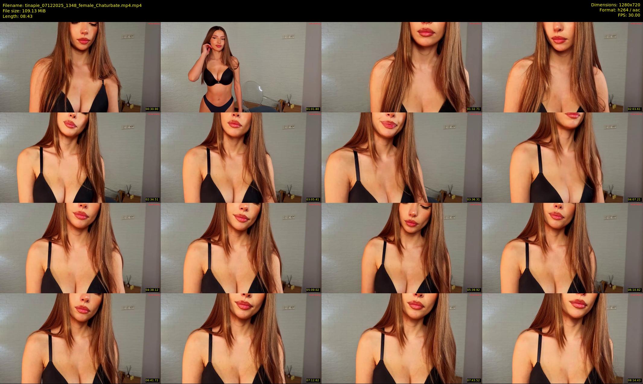 tinapie — 9 minute Chaturbate female cam show recording, 720p, Dec 7, 2025