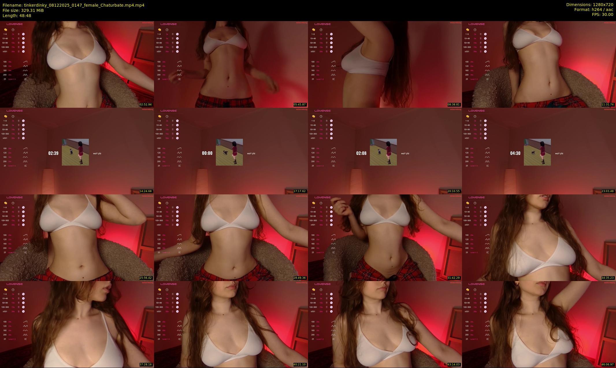 tinkerdinky — 49 minute Chaturbate female cam show recording, 720p, Dec 8, 2025