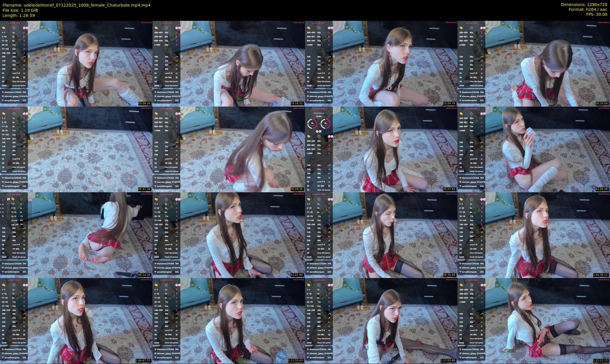 udeledelmoref — 87 minute Chaturbate female cam show recording, 720p, Dec 7, 2025