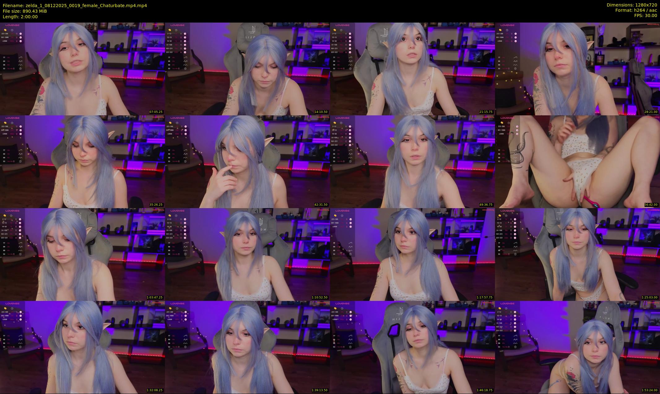 zelda_1 — 120 minute Chaturbate female cam show recording, 720p, Dec 8, 2025