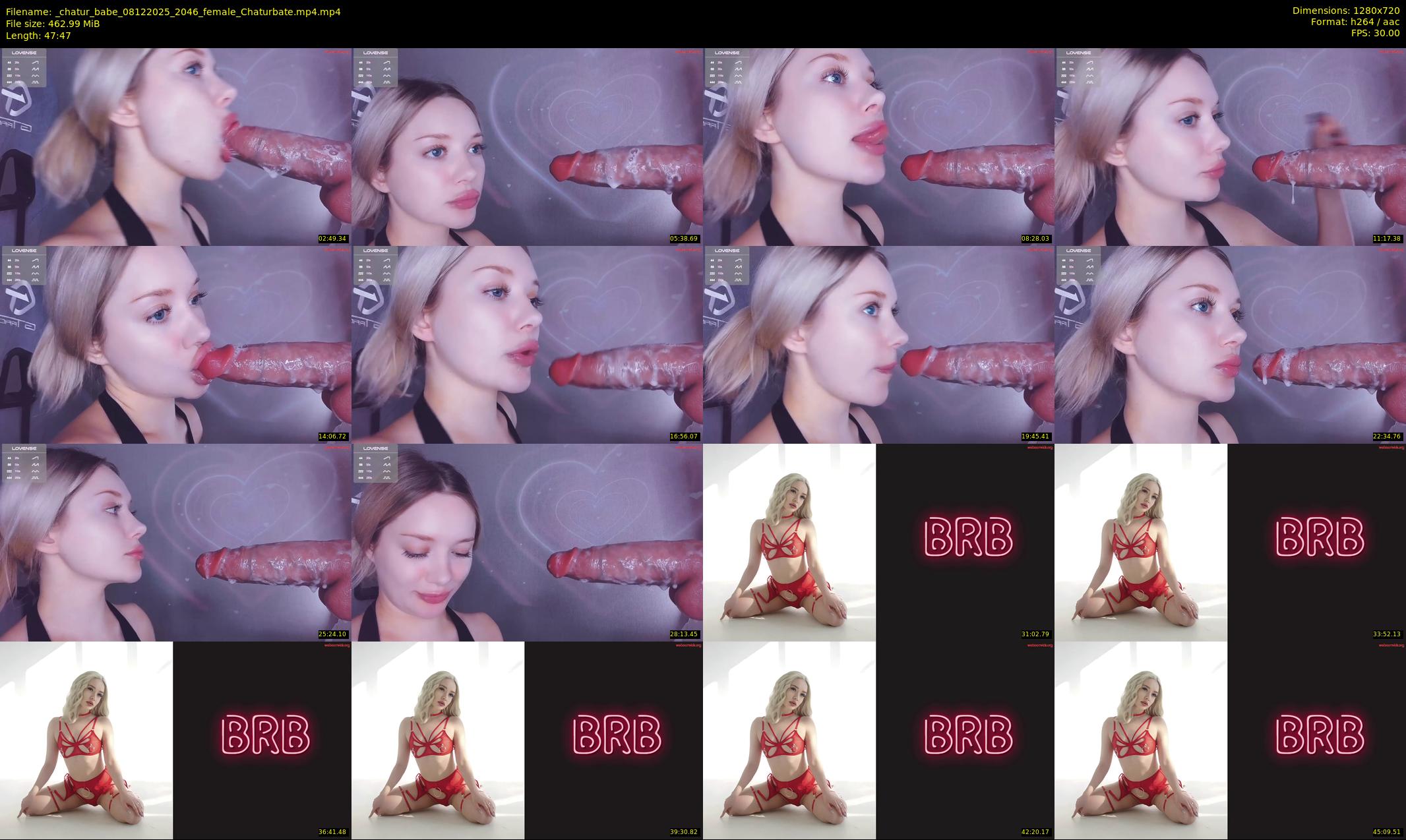 _chatur_babe — 48 minute Chaturbate female cam show recording, 720p, Dec 8, 2025