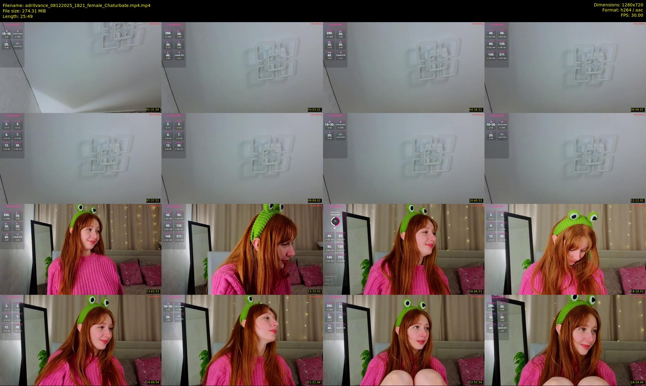 adritvance — 26 minute Chaturbate female cam show recording, 720p, Dec 8, 2025