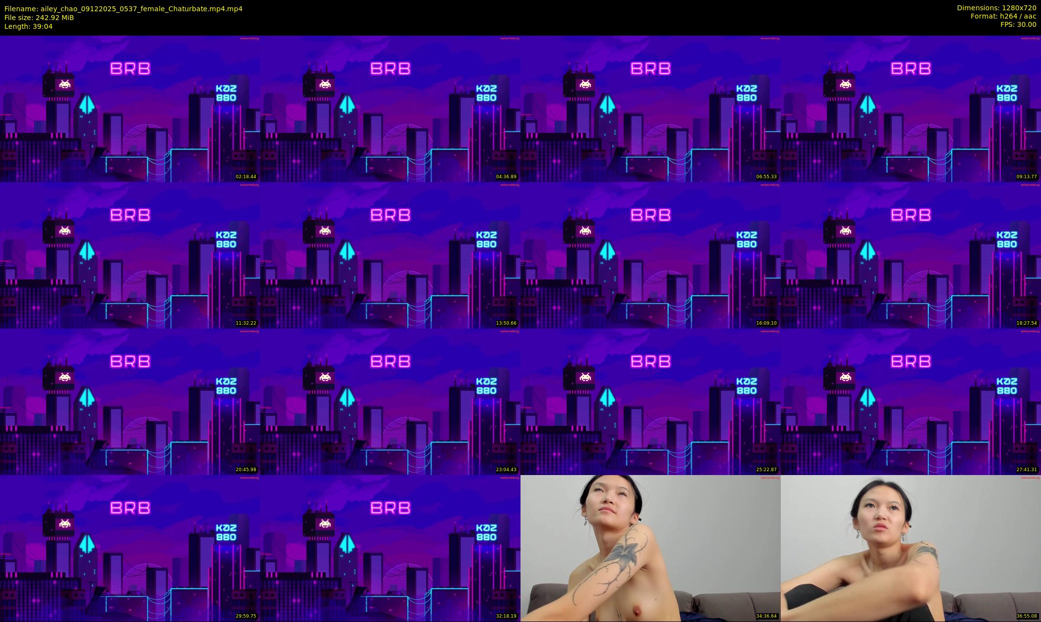 ailey_chao — 40 minute Chaturbate female cam show recording, 720p, Dec 9, 2025