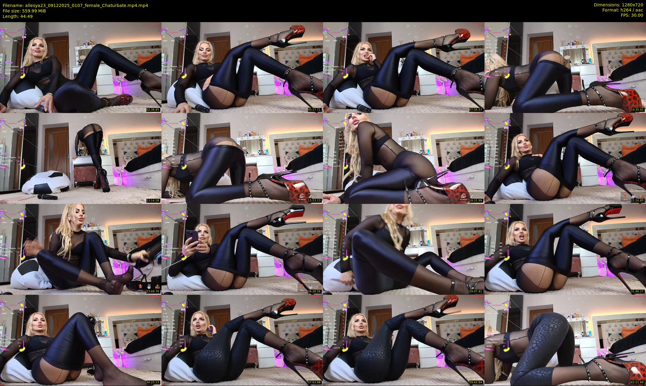allesya23 — 45 minute Chaturbate female cam show recording, 720p, Dec 9, 2025