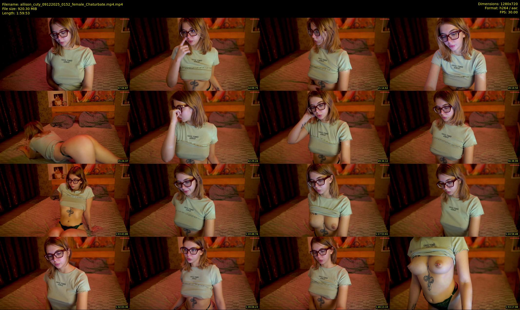 allison_cuty — 120 minute Chaturbate female cam show recording, 720p, Dec 9, 2025