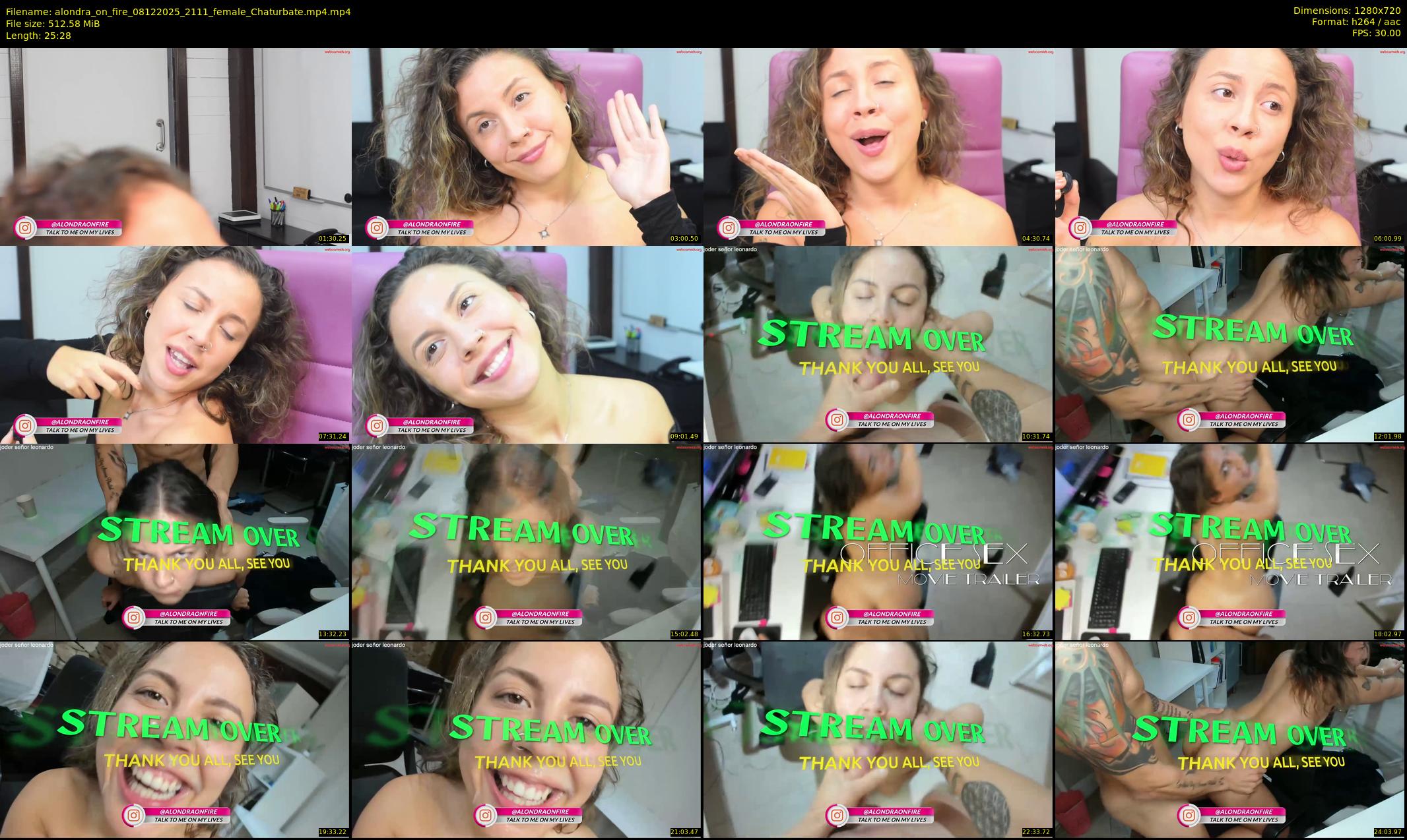 alondra_on_fire — 26 minute Chaturbate female cam show recording, 720p, Dec 8, 2025