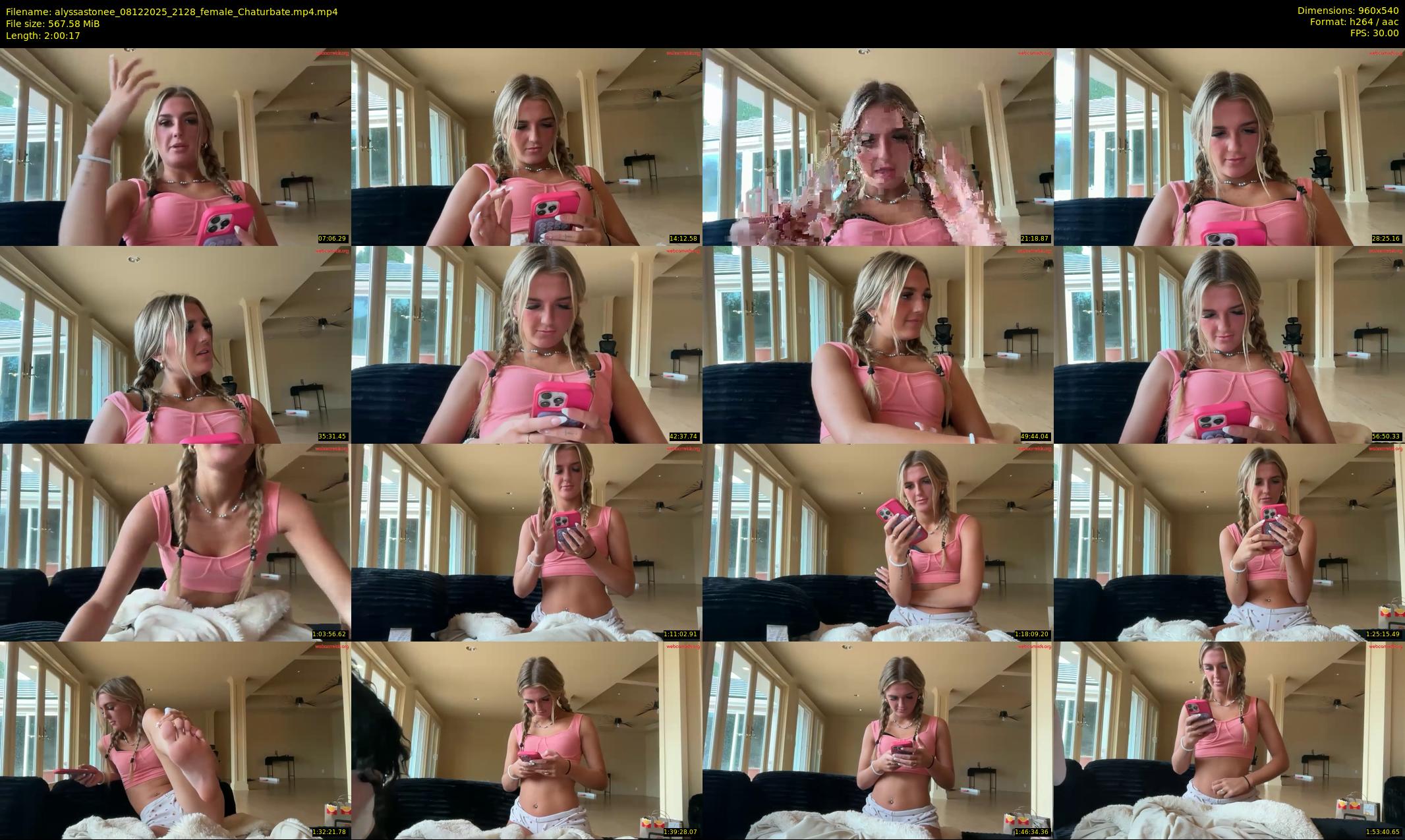 alyssastonee — 121 minute Chaturbate female cam show recording, 480p, Dec 8, 2025