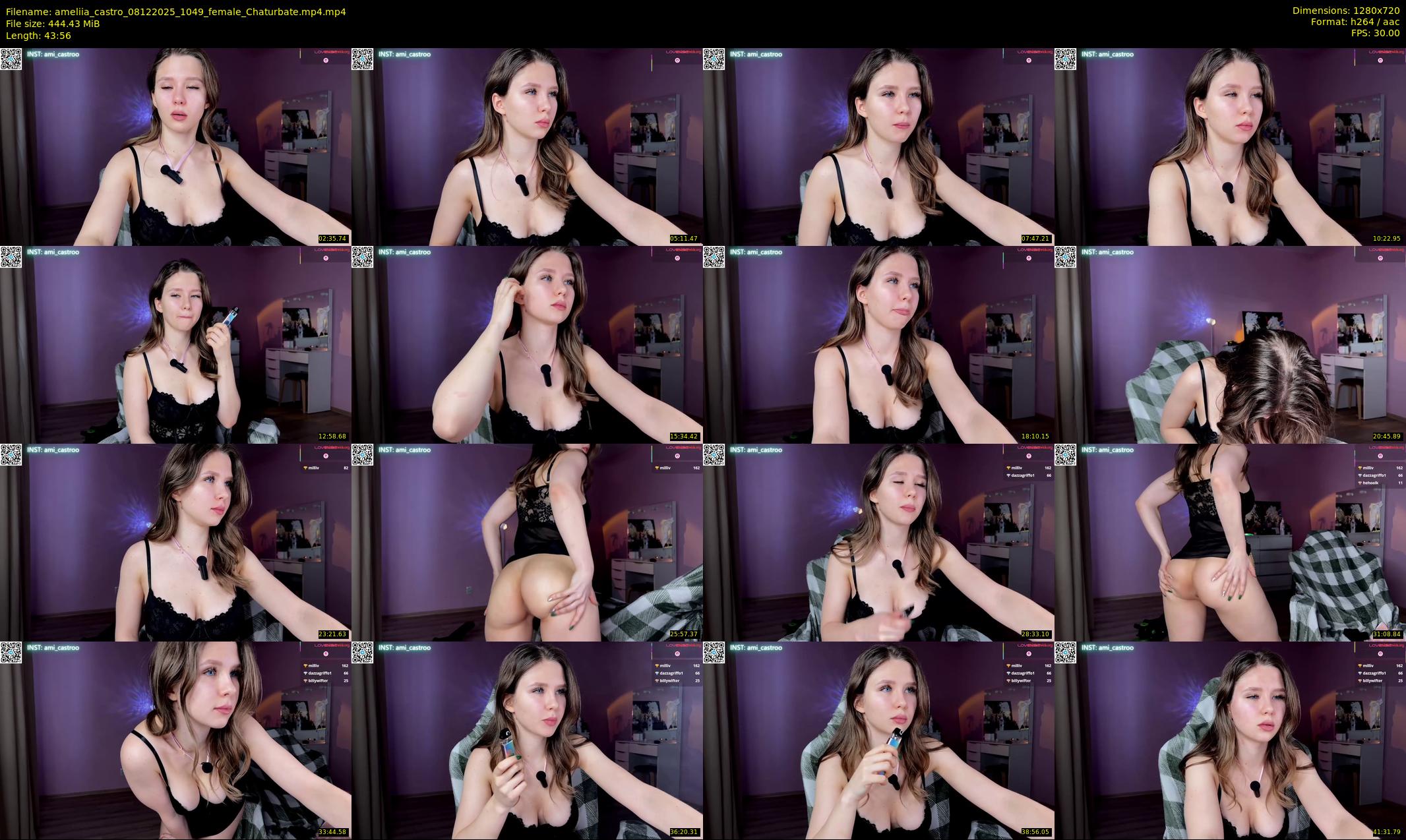 ameliia_castro — 44 minute Chaturbate female cam show recording, 720p, Dec 8, 2025