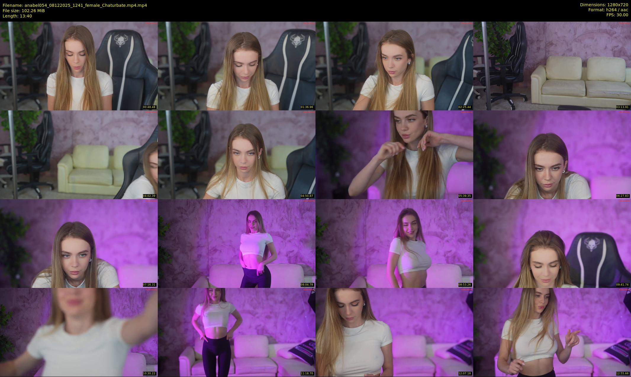 anabel054 — 14 minute Chaturbate female cam show recording, 720p, Dec 8, 2025