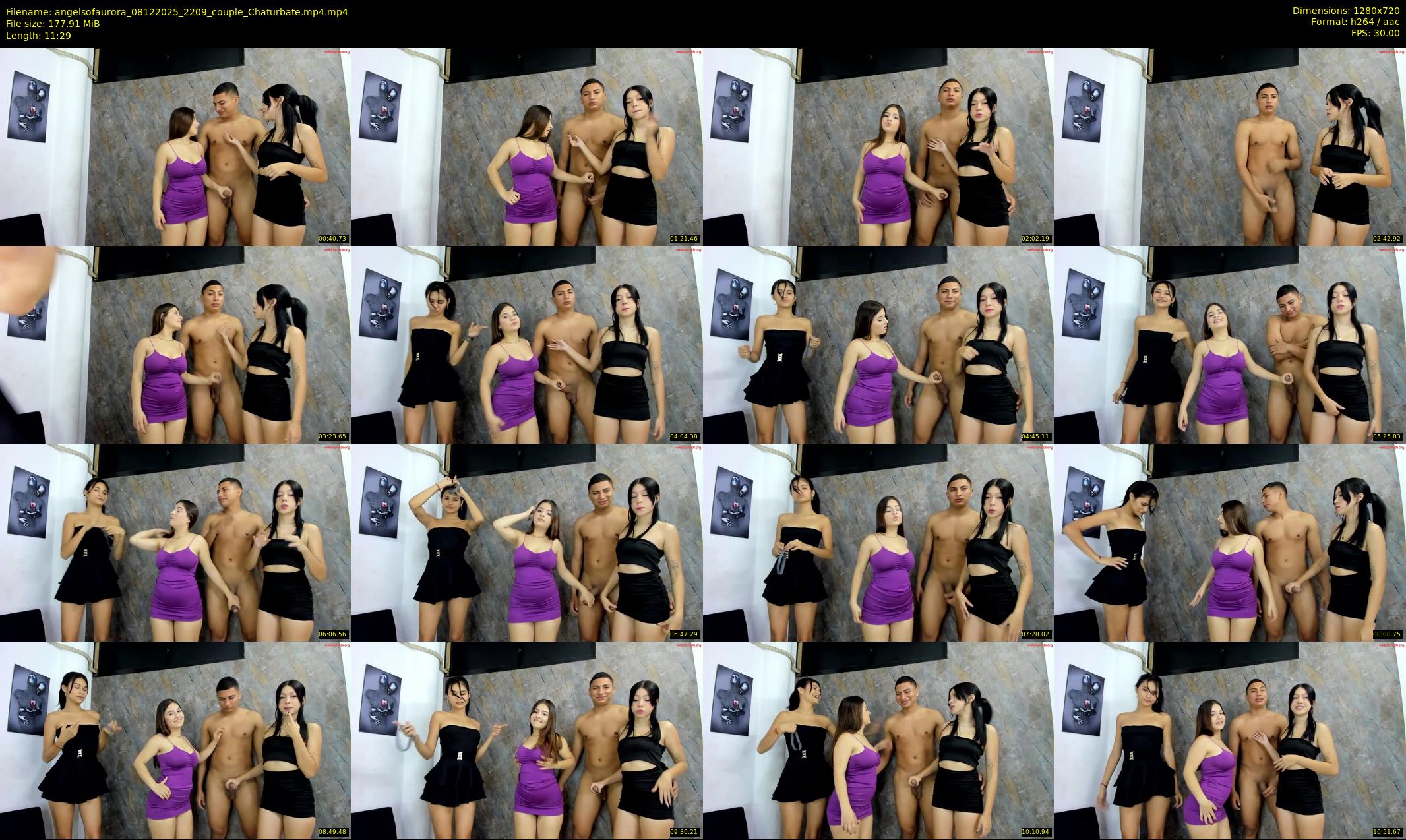 angelsofaurora — 12 minute Chaturbate couple cam show recording, 720p, Dec 8, 2025