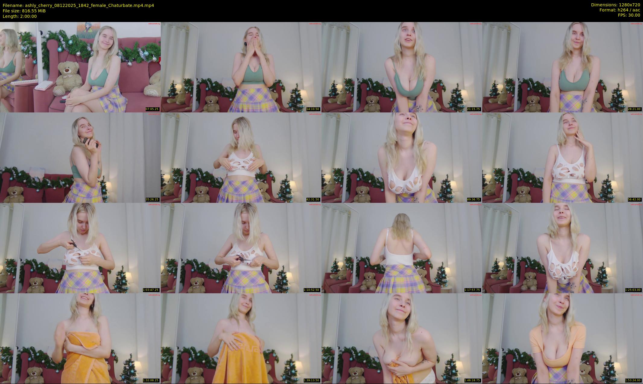 ashly_cherry — 120 minute Chaturbate female cam show recording, 720p, Dec 8, 2025