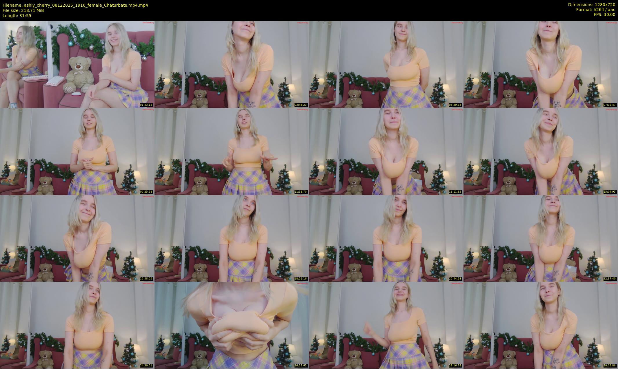 ashly_cherry — 32 minute Chaturbate female cam show recording, 720p, Dec 8, 2025