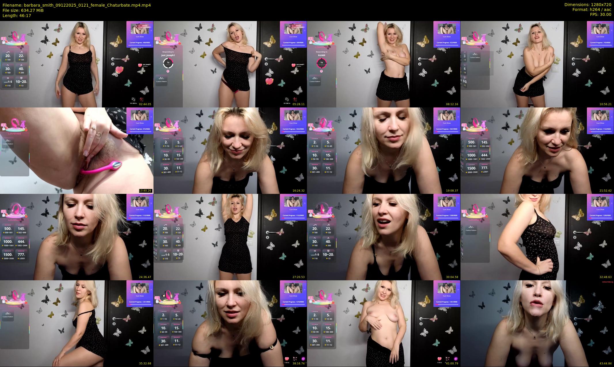 barbara_smith — 47 minute Chaturbate female cam show recording, 720p, Dec 9, 2025