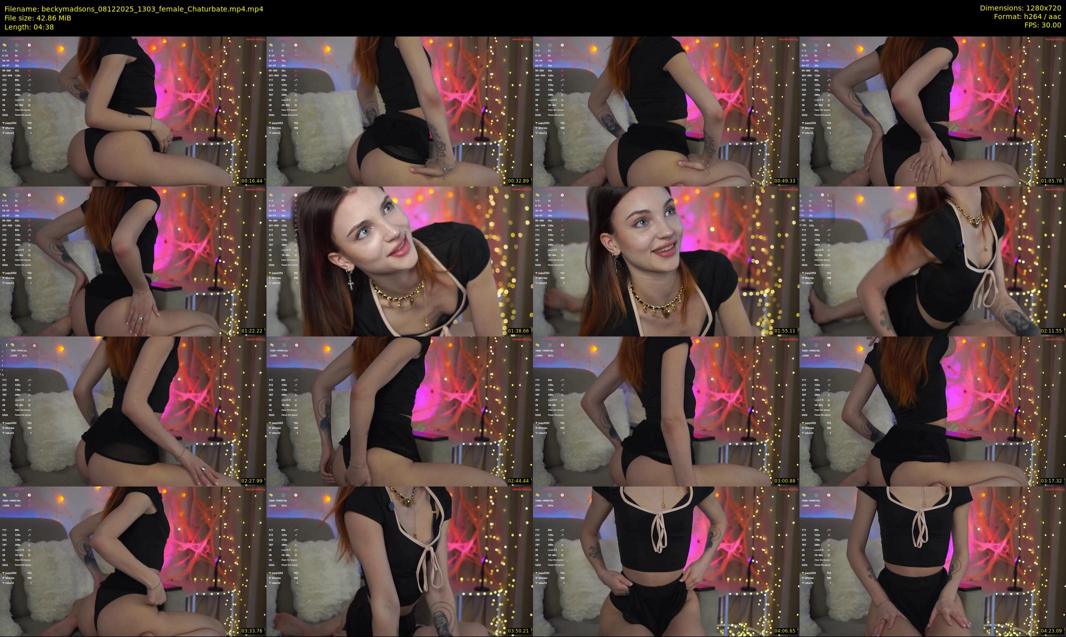 beckymadsons — 5 minute Chaturbate female cam show recording, 720p, Dec 8, 2025