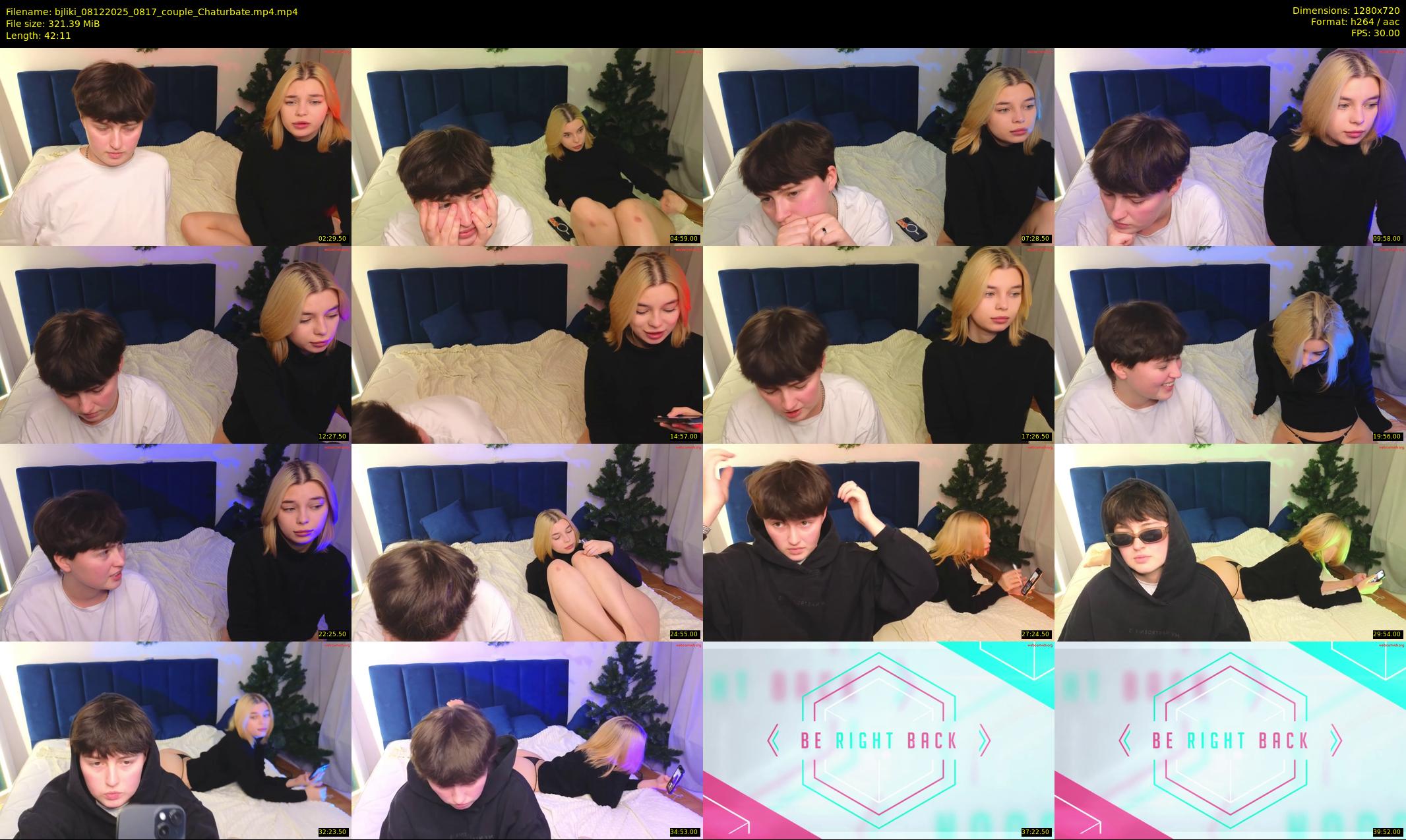 bjliki — 43 minute Chaturbate couple cam show recording, 720p, Dec 8, 2025