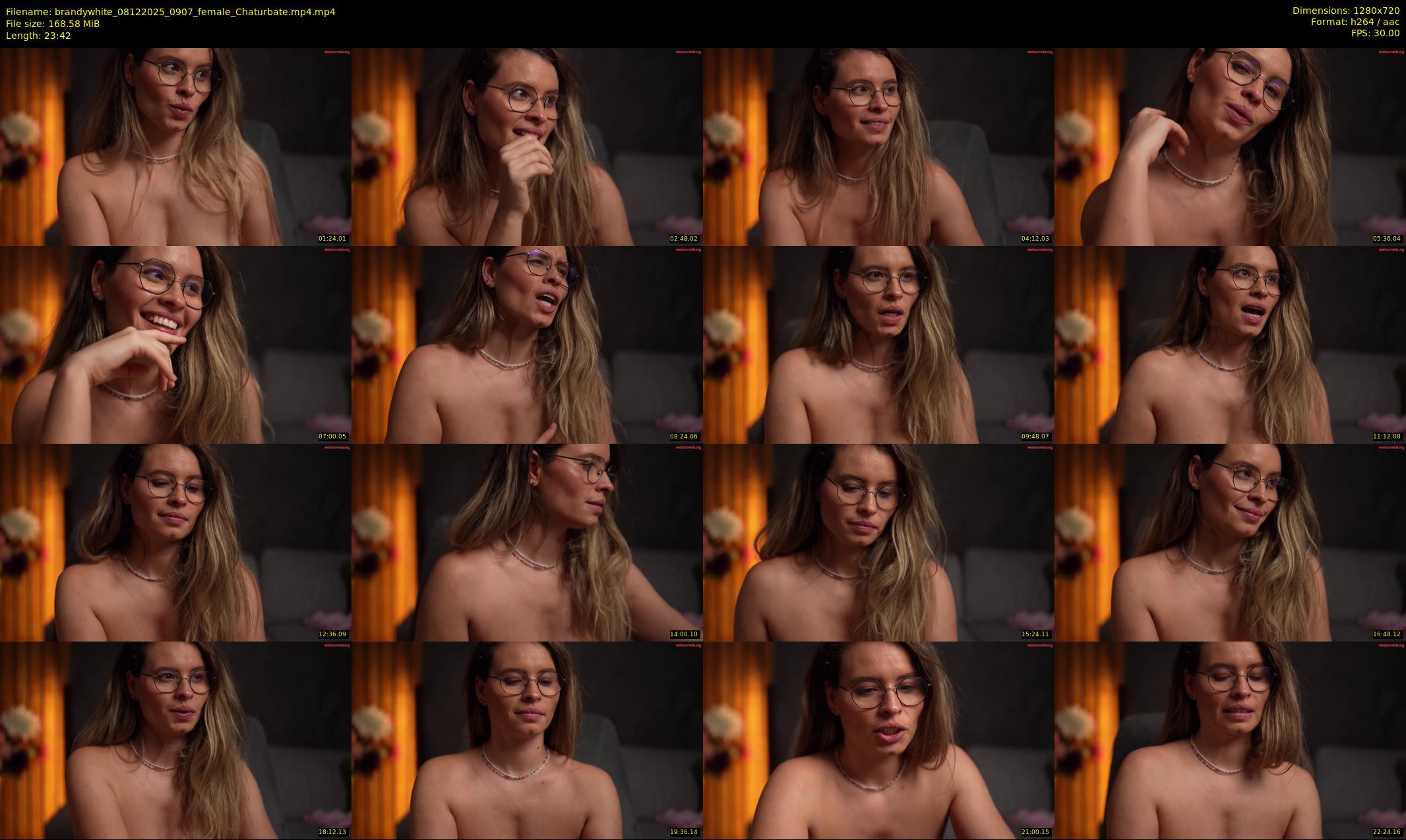 brandywhite — 24 minute Chaturbate female cam show recording, 720p, Dec 8, 2025