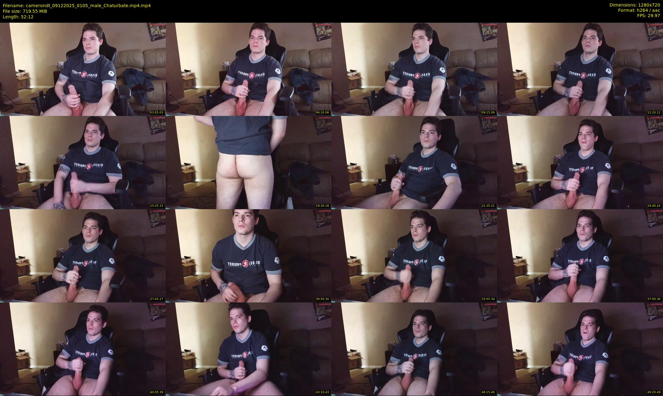 camerondt — 53 minute Chaturbate male cam show recording, 720p, Dec 9, 2025