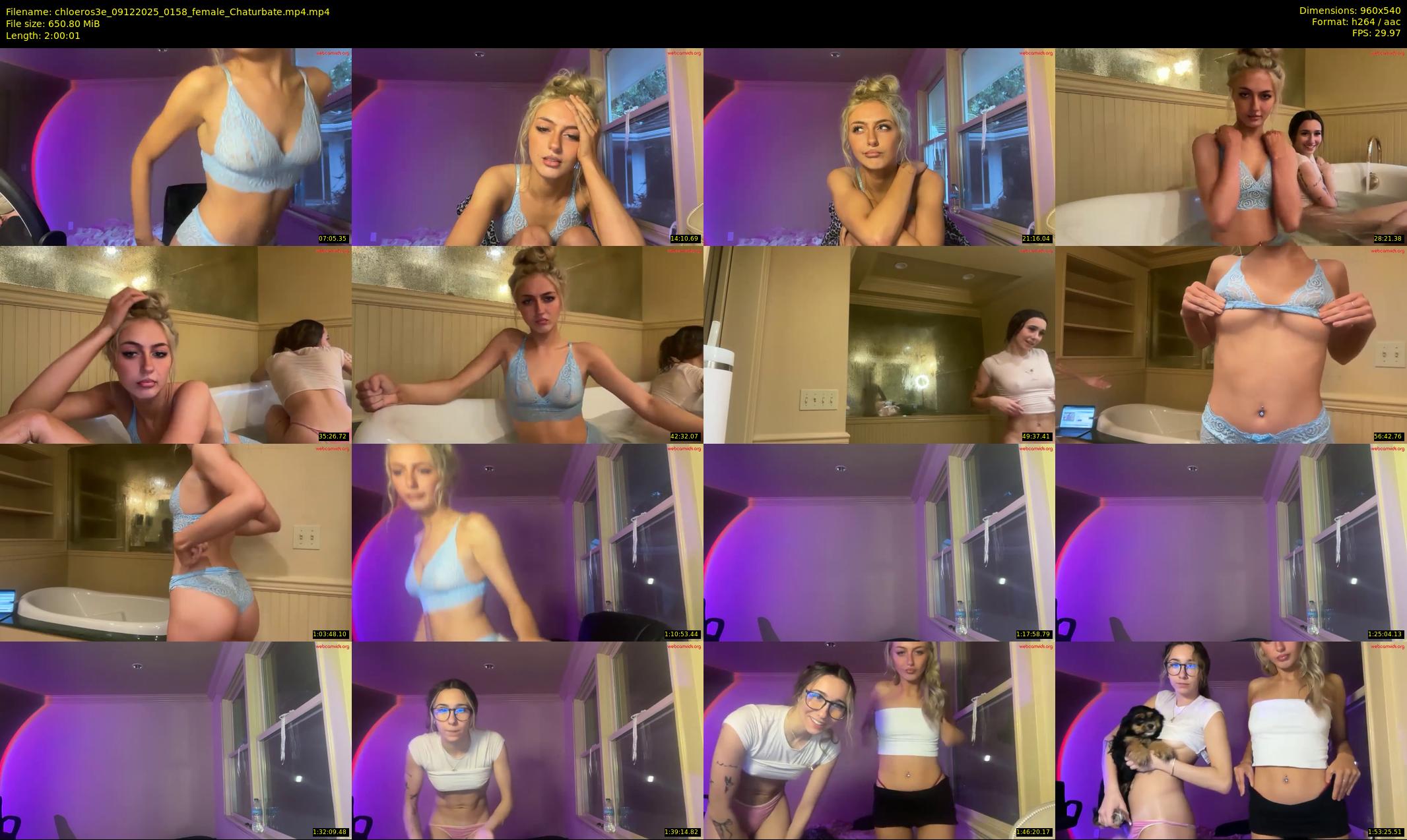 chloeros3e — 121 minute Chaturbate female cam show recording, 480p, Dec 9, 2025