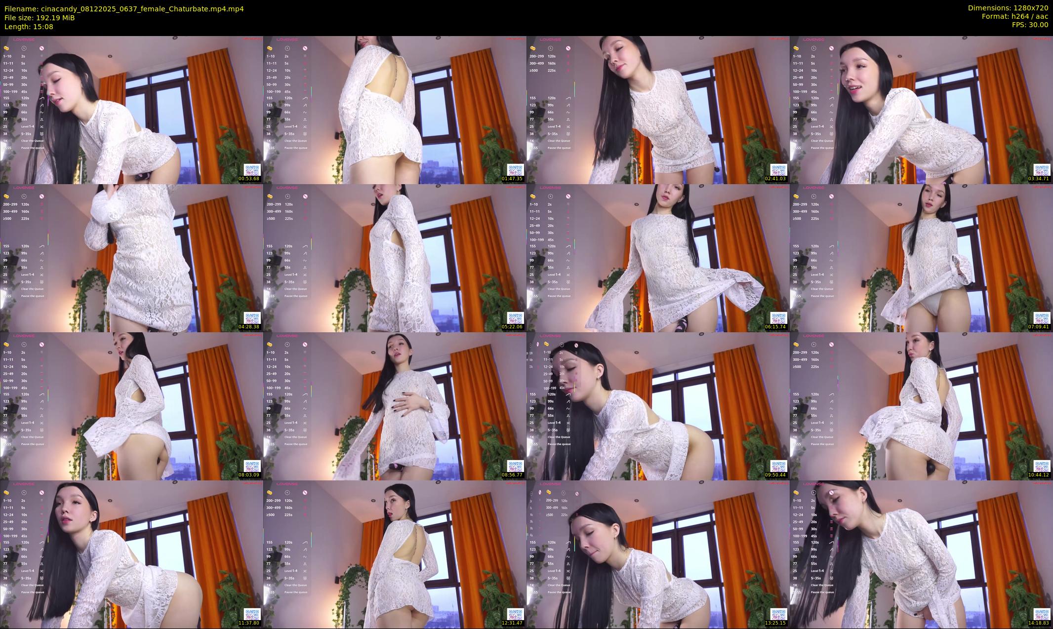 cinacandy — 16 minute Chaturbate female cam show recording, 720p, Dec 8, 2025