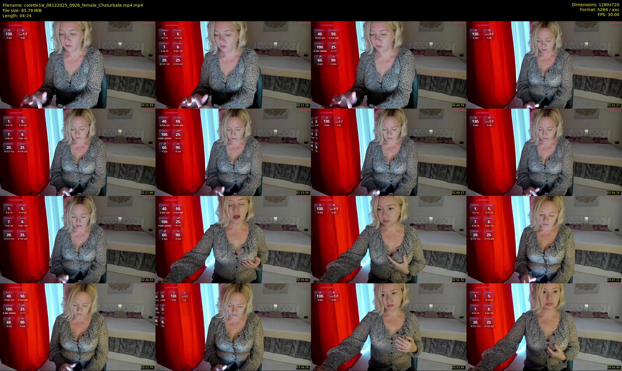 colette1w — 5 minute Chaturbate female cam show recording, 720p, Dec 8, 2025