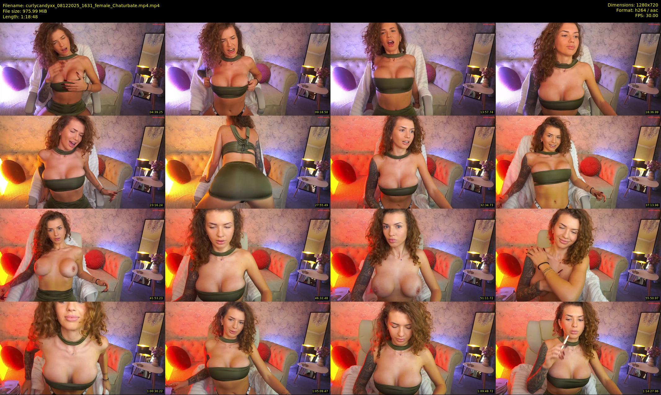 curlycandyxx — 79 minute Chaturbate female cam show recording, 720p, Dec 8, 2025