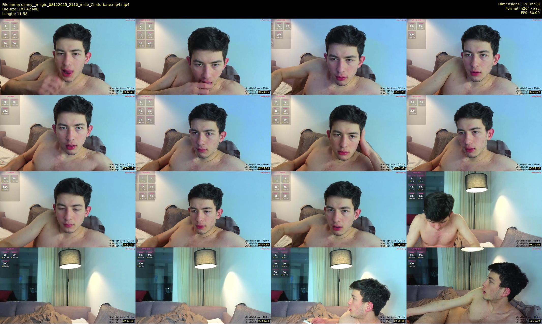 danny__magic — 12 minute Chaturbate male cam show recording, 720p, Dec 8, 2025