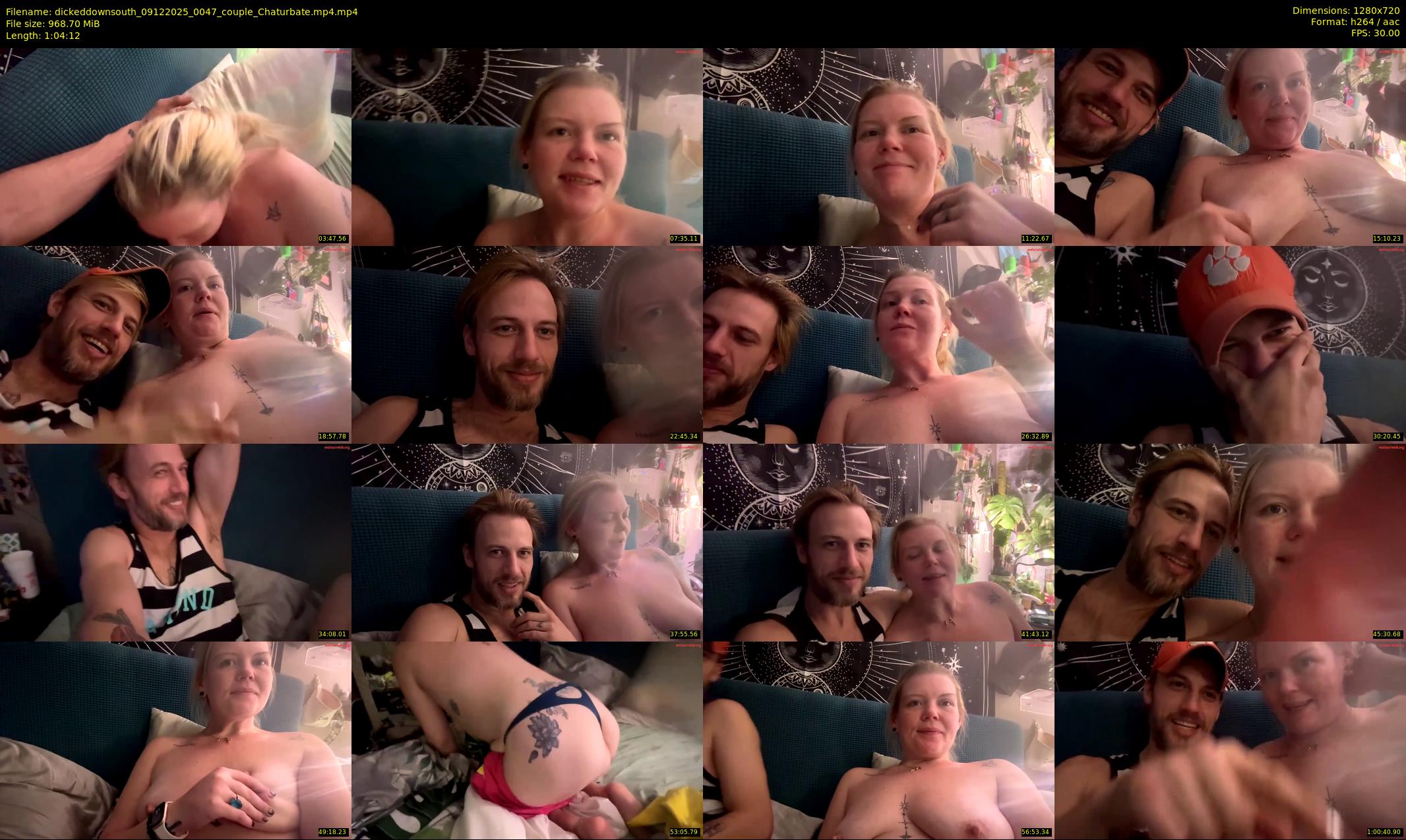 dickeddownsouth — 65 minute Chaturbate couple cam show recording, 720p, Dec 9, 2025