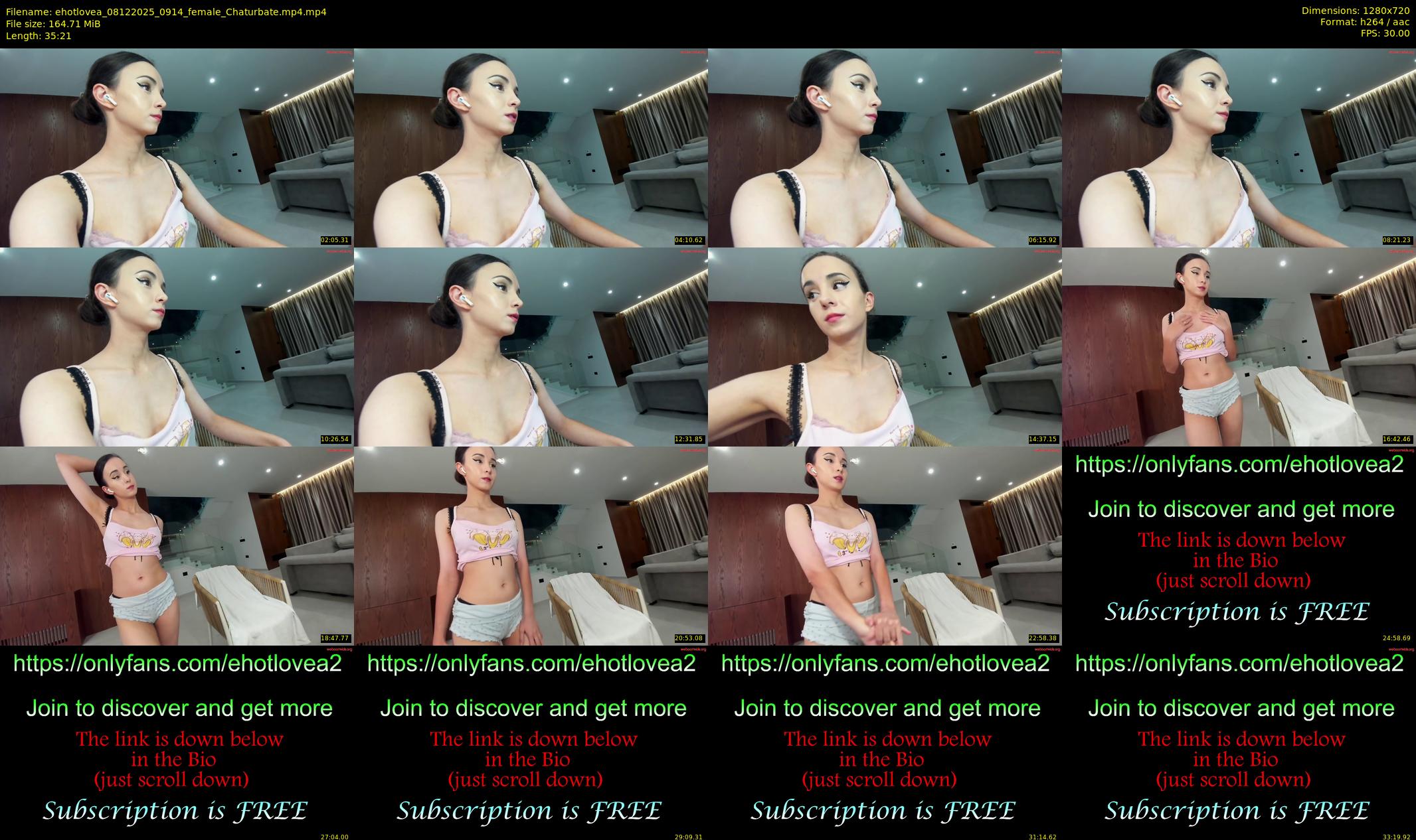 ehotlovea — 36 minute Chaturbate female cam show recording, 720p, Dec 8, 2025