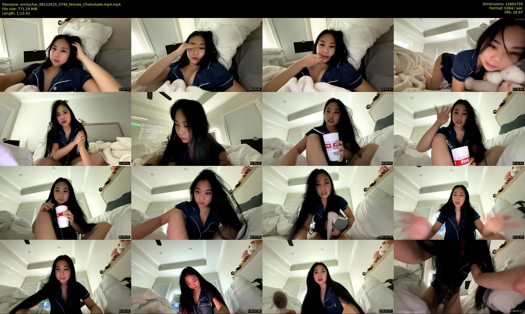 emilychoi — 73 minute Chaturbate female cam show recording, 720p, Dec 8, 2025