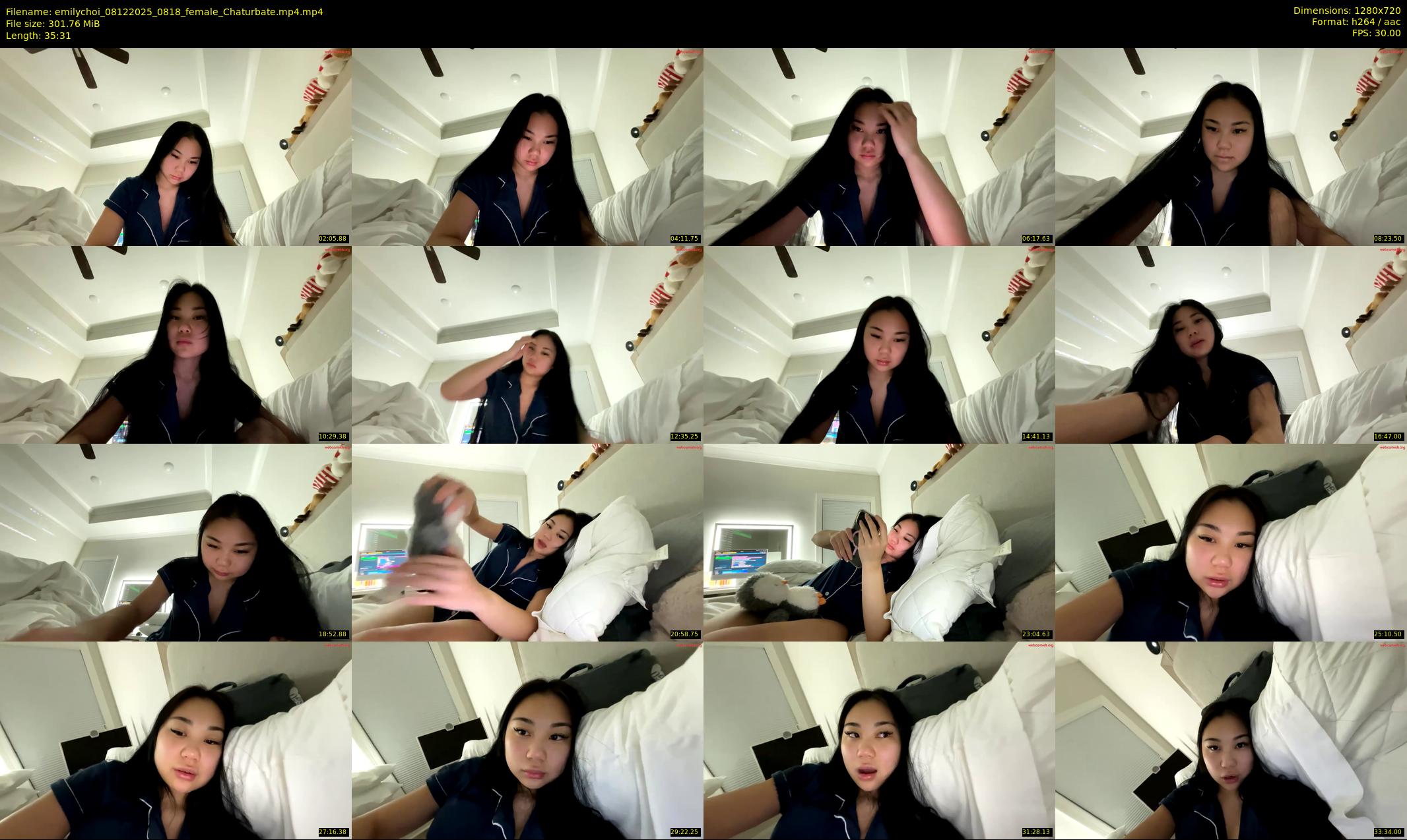 emilychoi — 36 minute Chaturbate female cam show recording, 720p, Dec 8, 2025