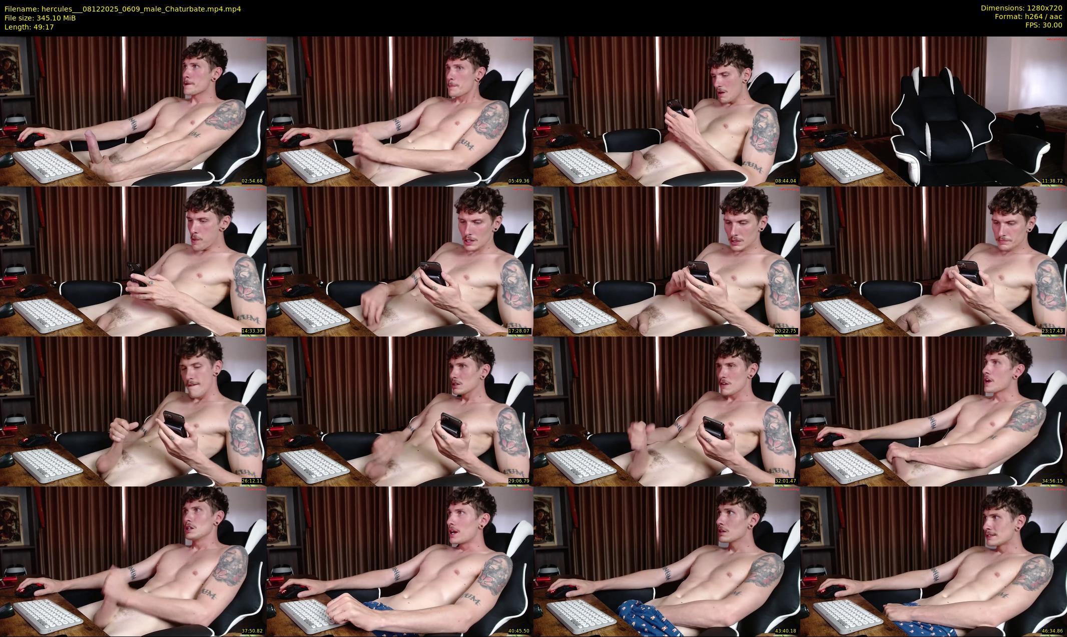 hercules__ — 50 minute Chaturbate male cam show recording, 720p, Dec 8, 2025