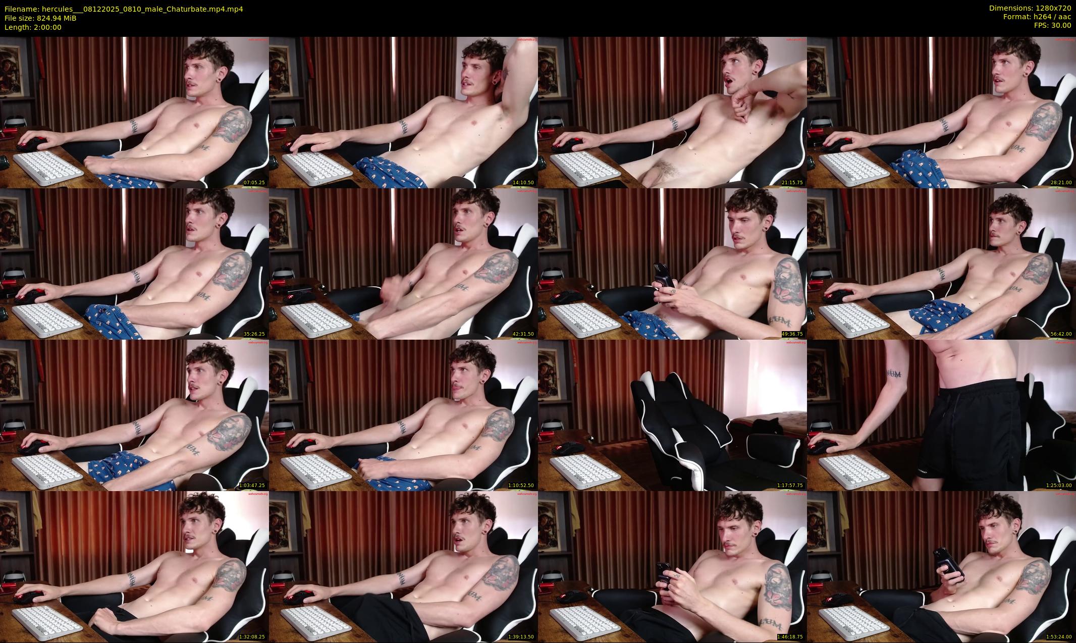 hercules__ — 120 minute Chaturbate male cam show recording, 720p, Dec 8, 2025