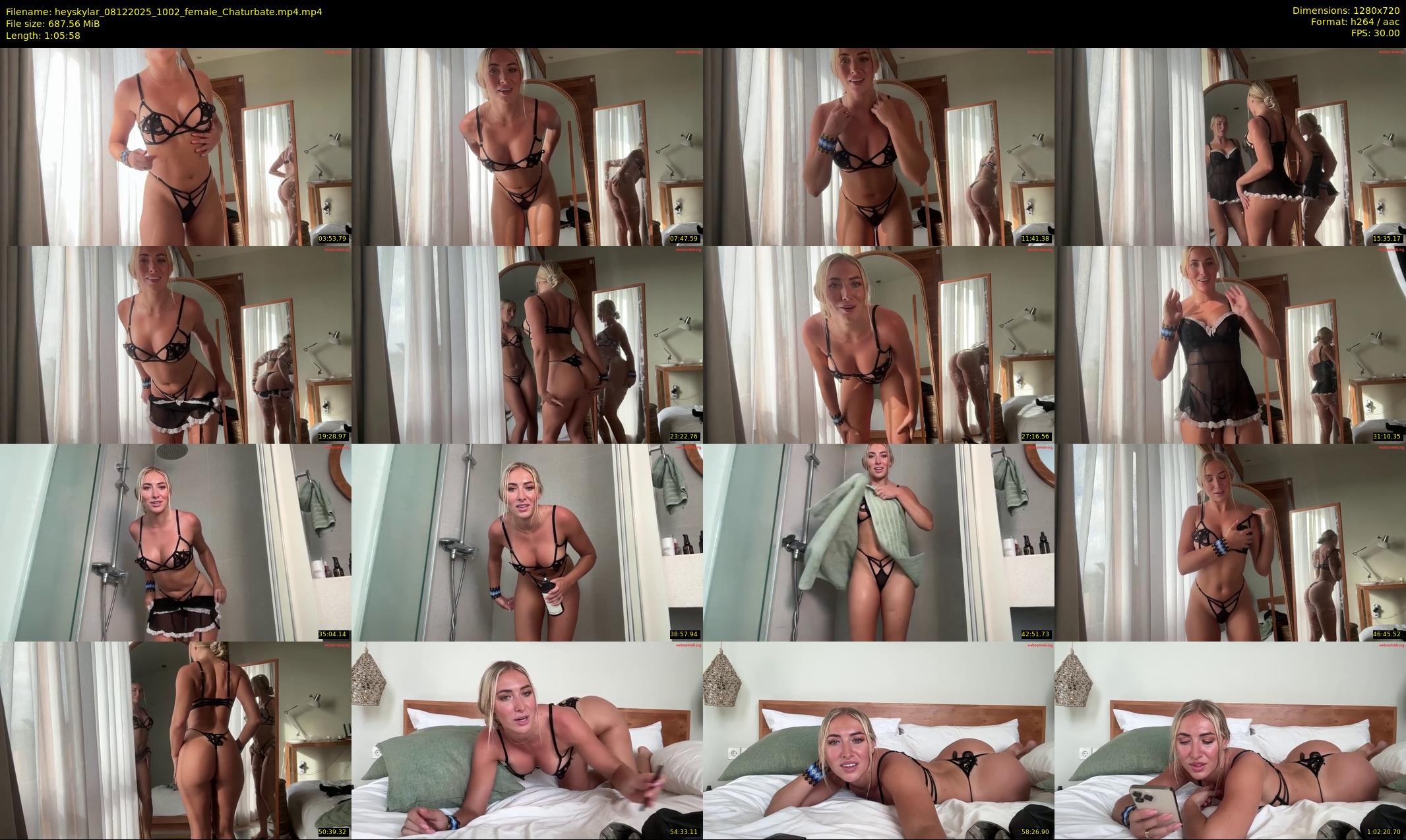 heyskylar — 66 minute Chaturbate female cam show recording, 720p, Dec 8, 2025