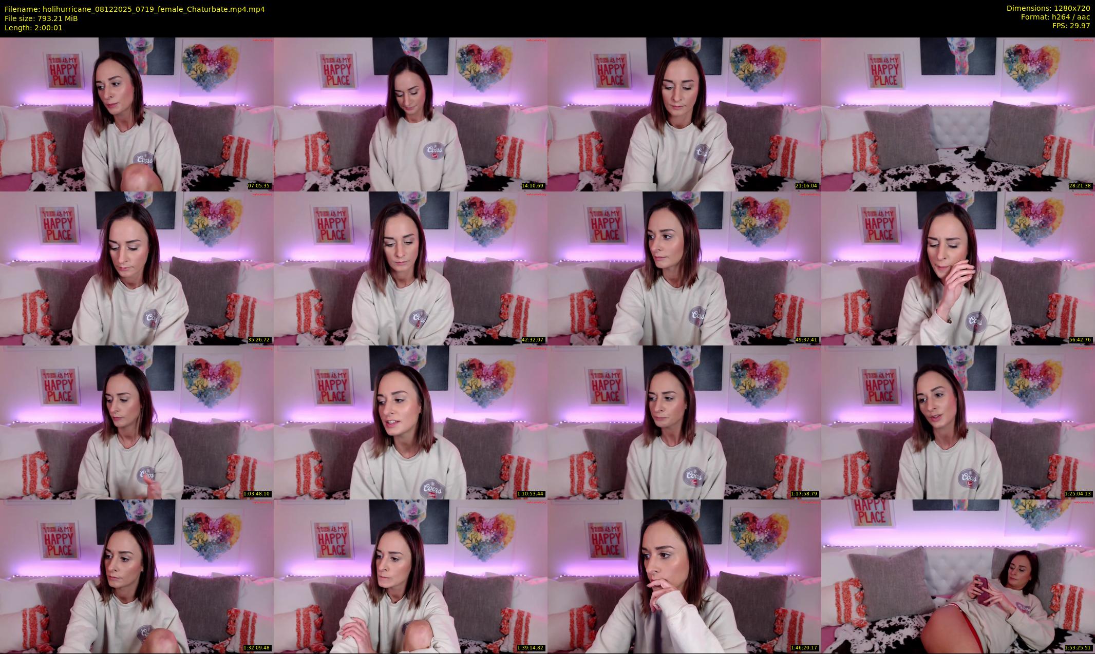 holihurricane — 121 minute Chaturbate female cam show recording, 720p, Dec 8, 2025