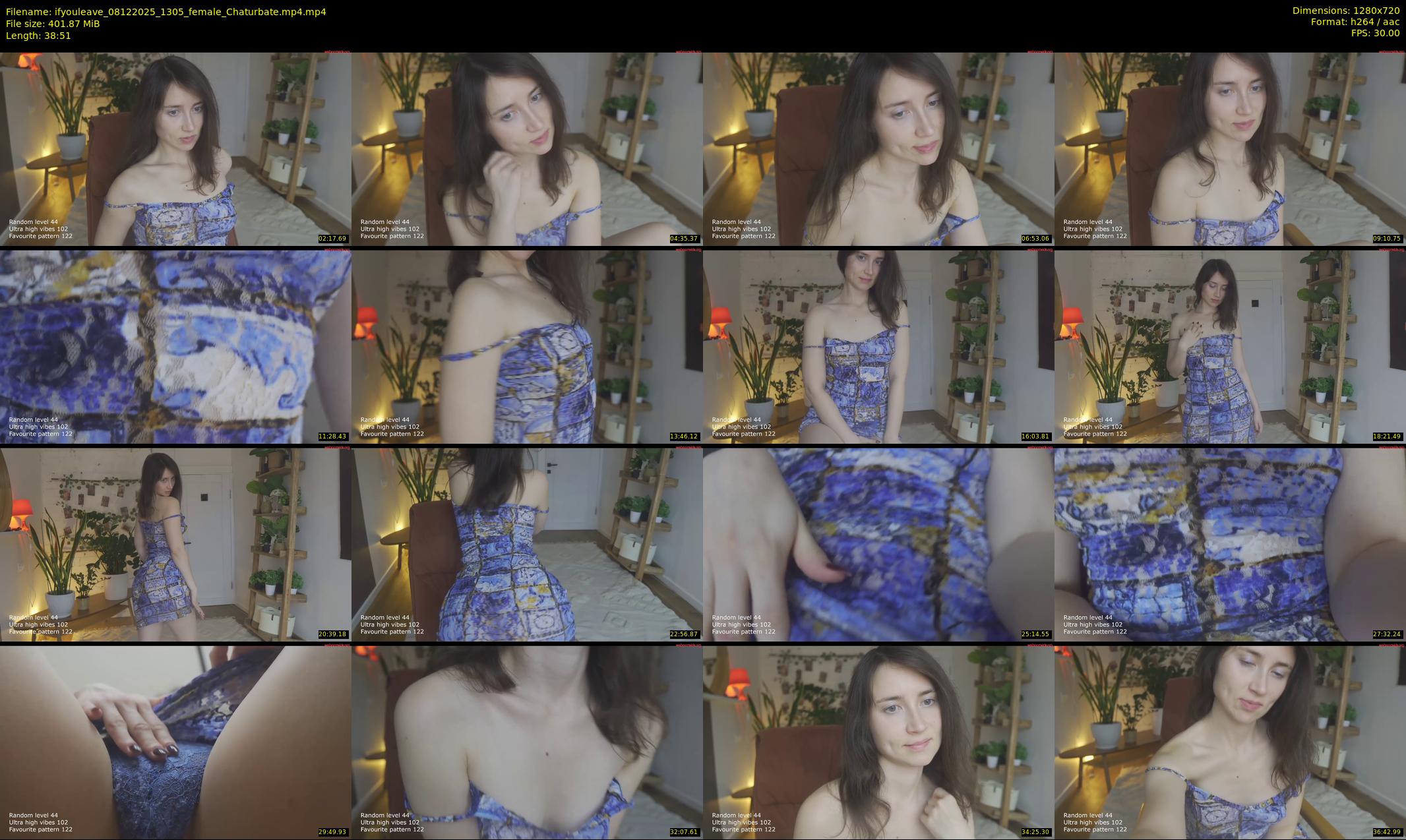 ifyouleave — 39 minute Chaturbate female cam show recording, 720p, Dec 8, 2025