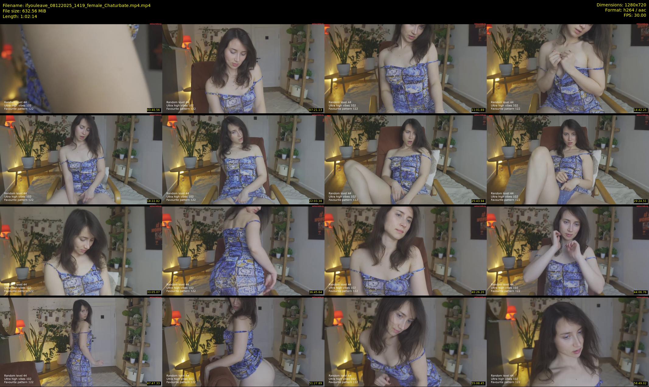 ifyouleave — 63 minute Chaturbate female cam show recording, 720p, Dec 8, 2025