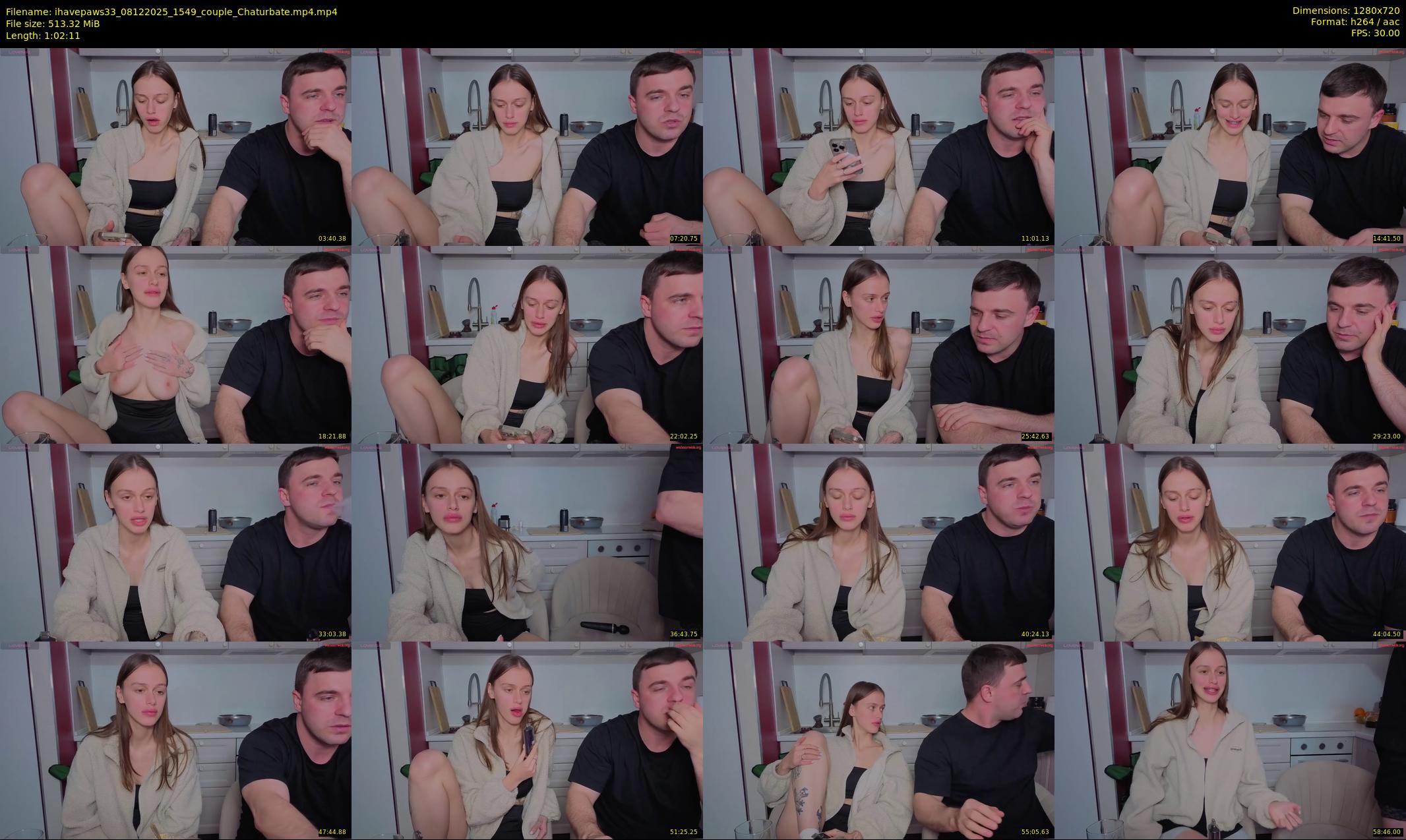ihavepaws33 — 63 minute Chaturbate couple cam show recording, 720p, Dec 8, 2025