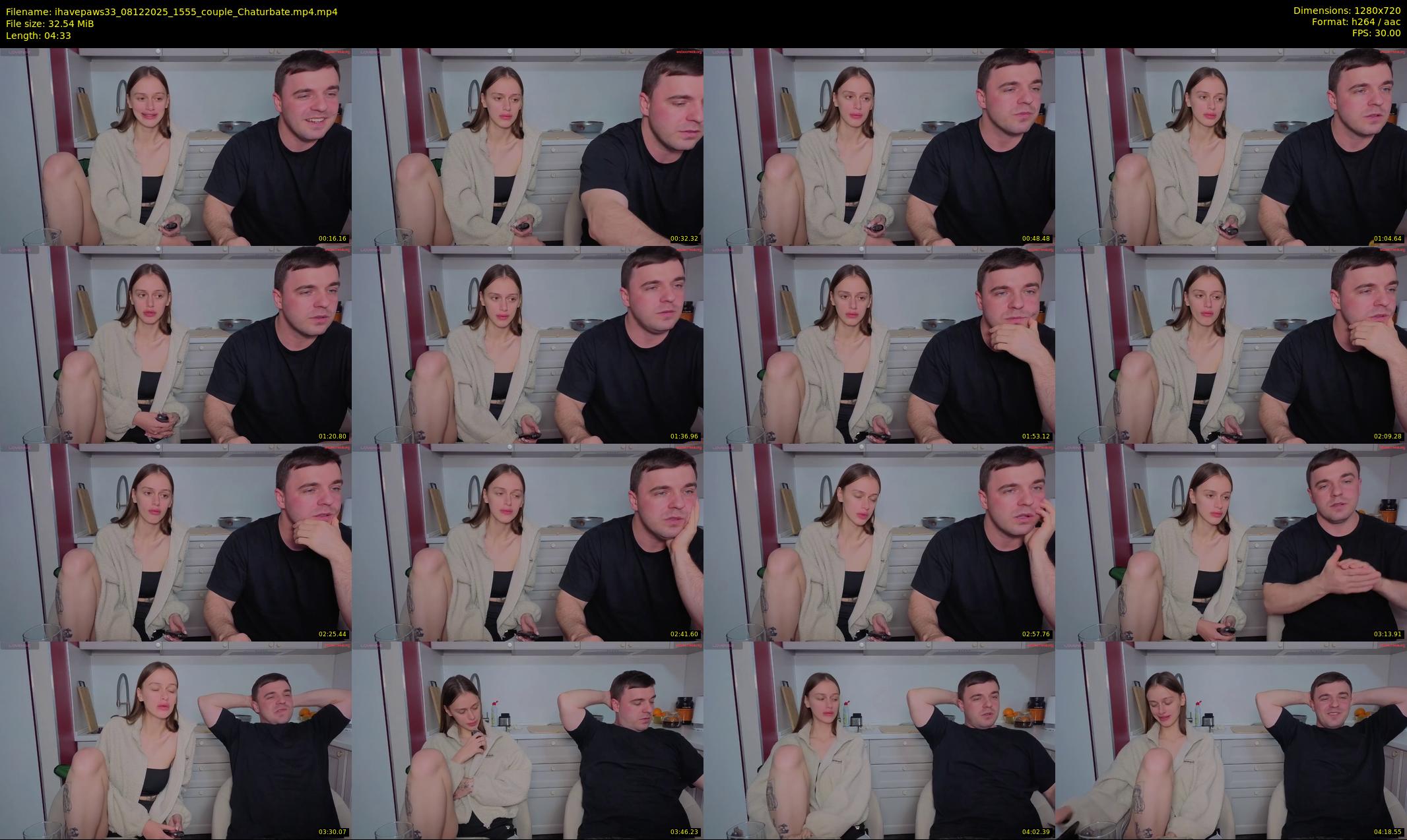 ihavepaws33 — 5 minute Chaturbate couple cam show recording, 720p, Dec 8, 2025