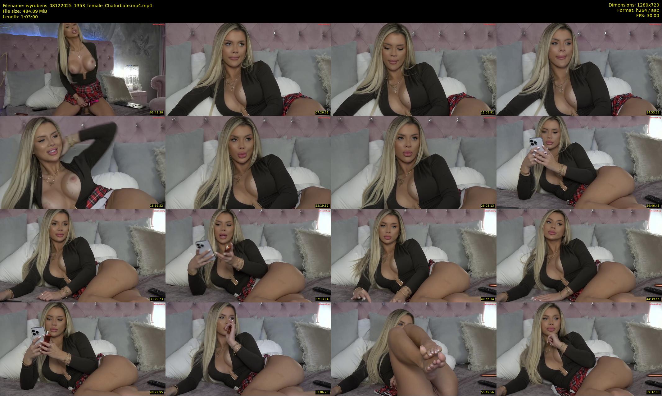 ivyrubens — 63 minute Chaturbate female cam show recording, 720p, Dec 8, 2025