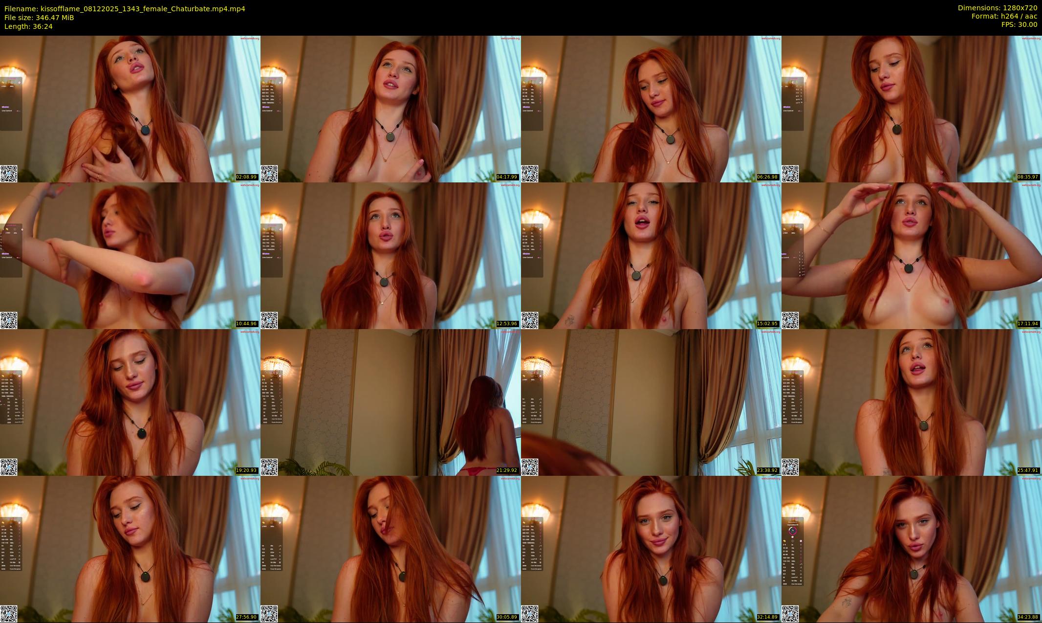 kissofflame — 37 minute Chaturbate female cam show recording, 720p, Dec 8, 2025