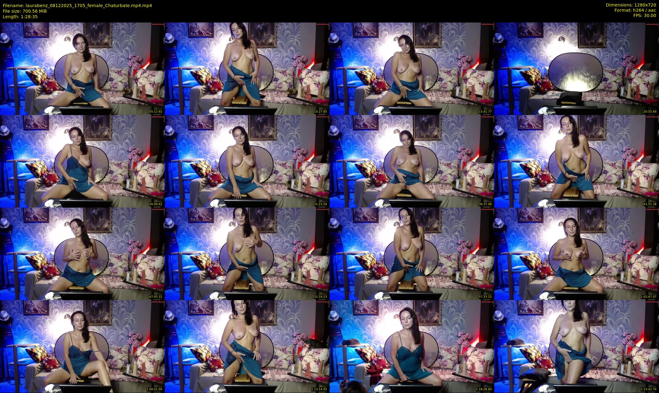 laurabenz — 89 minute Chaturbate female cam show recording, 720p, Dec 8, 2025