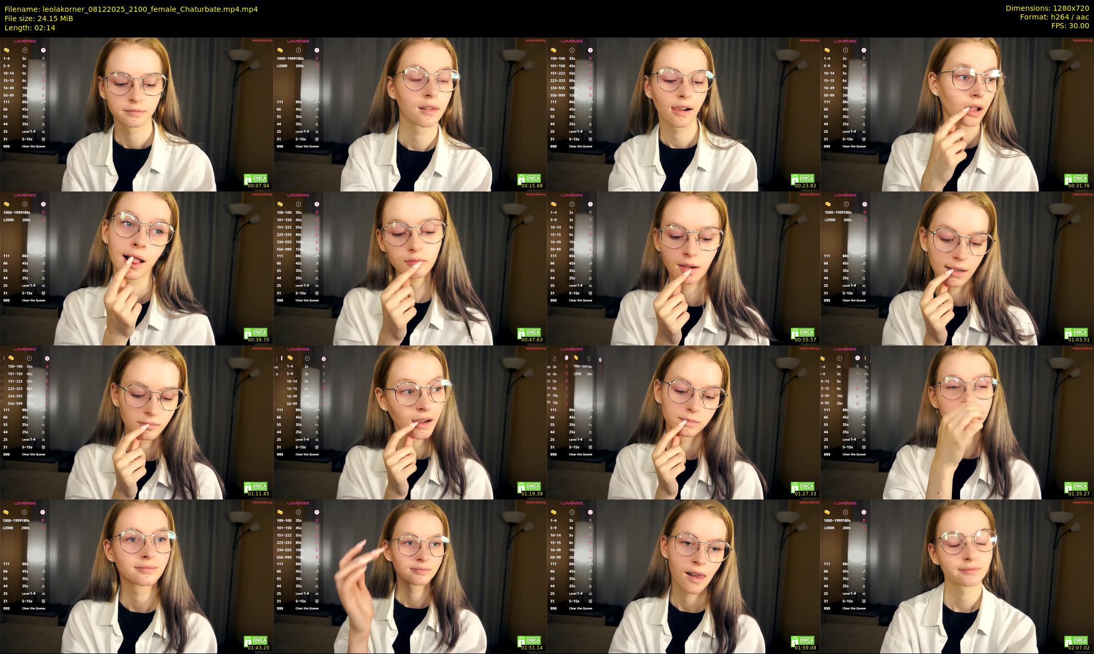 leolakorner — 3 minute Chaturbate female cam show recording, 720p, Dec 8, 2025
