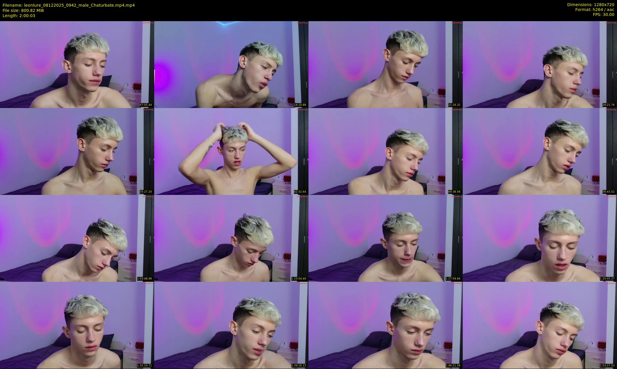 leonlure — 121 minute Chaturbate male cam show recording, 720p, Dec 8, 2025