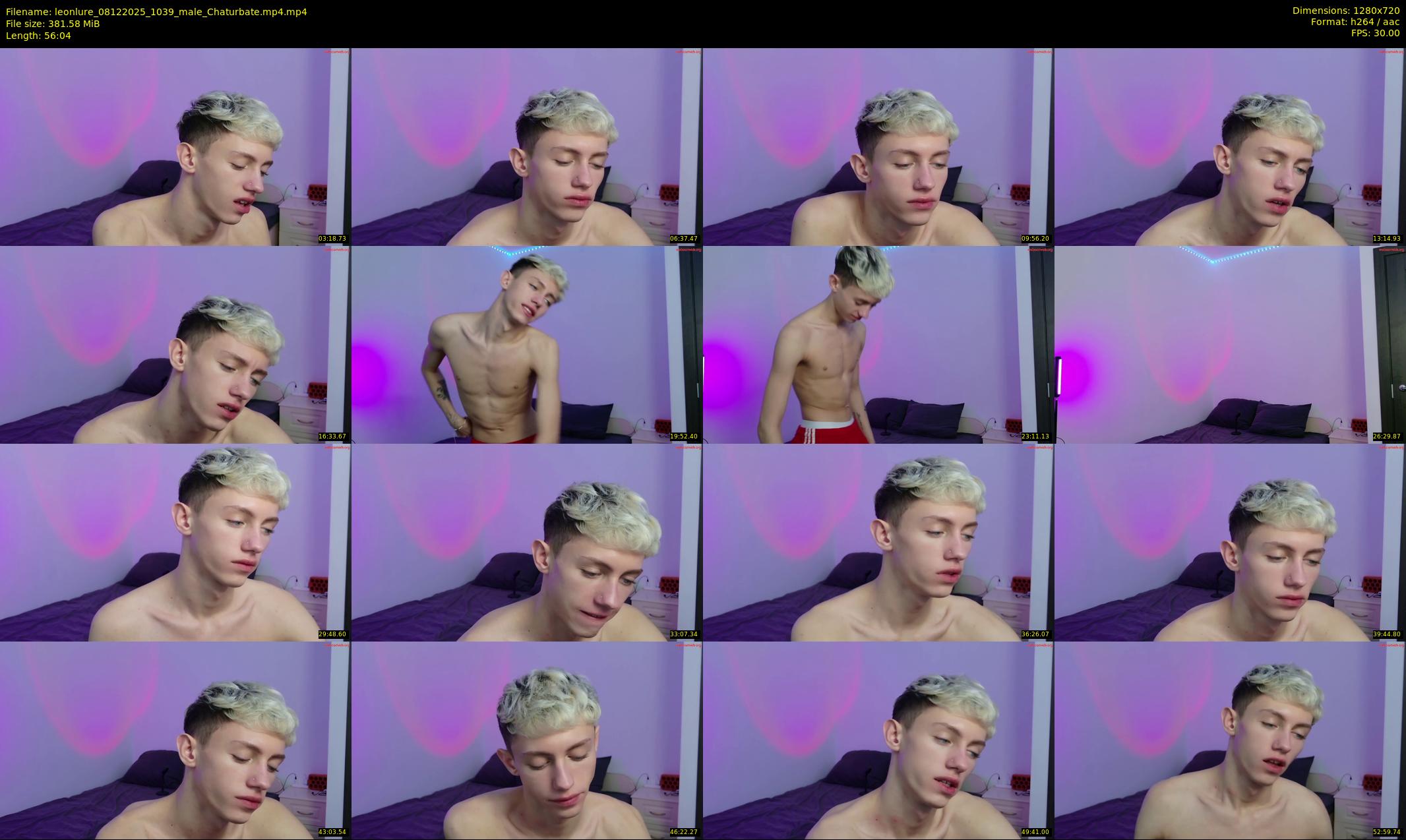 leonlure — 57 minute Chaturbate male cam show recording, 720p, Dec 8, 2025